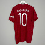 Shop 2020/21 MANCHESTER UNITED RASHFORD #10 HOME SHIRT (XL) ADIDAS, classic football shirts, vintage football shirts & retro soccer jerseys at Cult Kits