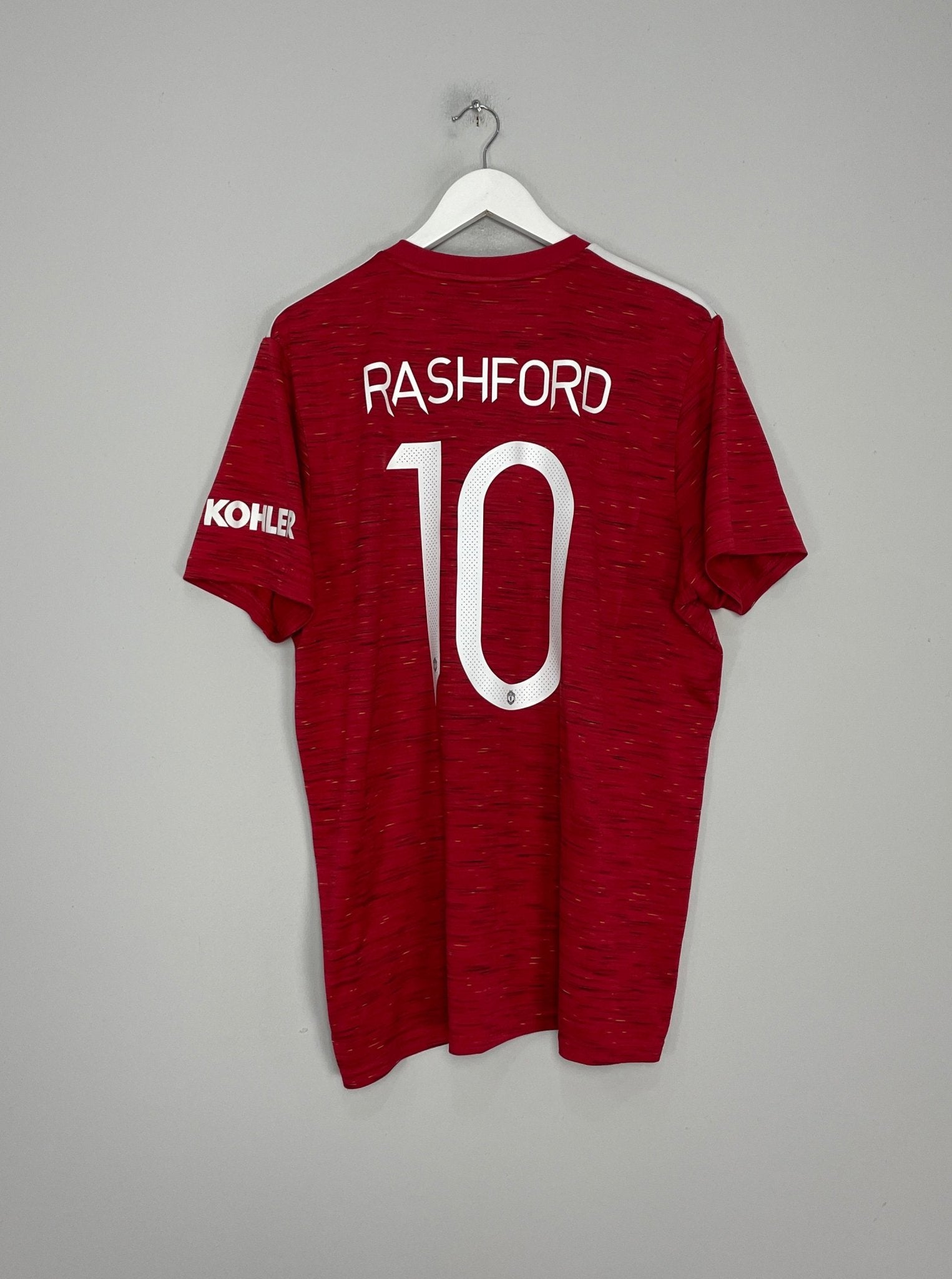 Shop 2020/21 MANCHESTER UNITED RASHFORD #10 HOME SHIRT (XL) ADIDAS, classic football shirts, vintage football shirts & retro soccer jerseys at Cult Kits