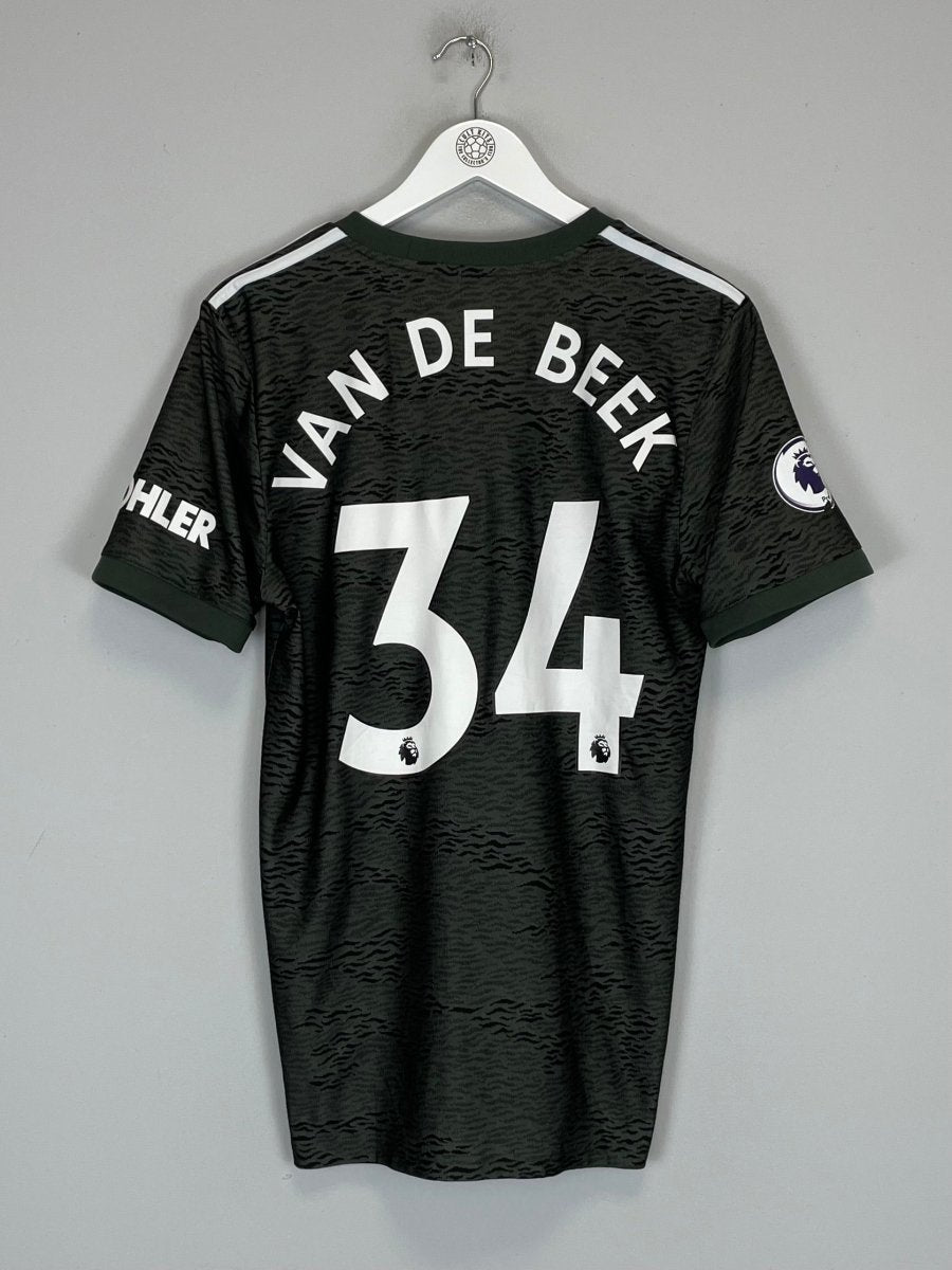 2020/21 MANCHESTER UNITED VAN DE BEEK 34 AWAY SHIRT (M) ADIDAS - Cult Kits - Medium - Buy Vintage Football Shirts, Authentic Retro Football Shirts For Sale, Classic Football Shirts & Soccer Jersey