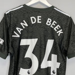 2020/21 MANCHESTER UNITED VAN DE BEEK 34 AWAY SHIRT (M) ADIDAS - Cult Kits - Medium - Buy Vintage Football Shirts, Authentic Retro Football Shirts For Sale, Classic Football Shirts & Soccer Jersey