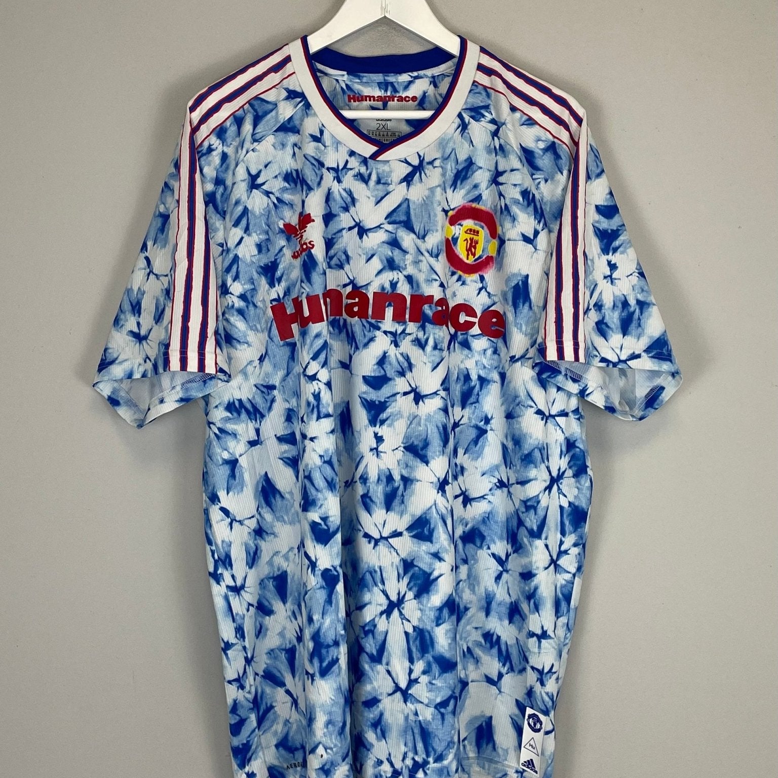 Shop 2020/21 MANCHESTER UNITED X HUMANRACE SHIRT (XXL) ADIDAS, classic football shirts, vintage football shirts & retro soccer jerseys at Cult Kits