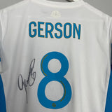 Shop 2020/21 MARSEILLE GERSON #8 *SIGNED* HOME SHIRT (M) PUMA, classic football shirts, vintage football shirts & retro soccer jerseys at Cult Kits