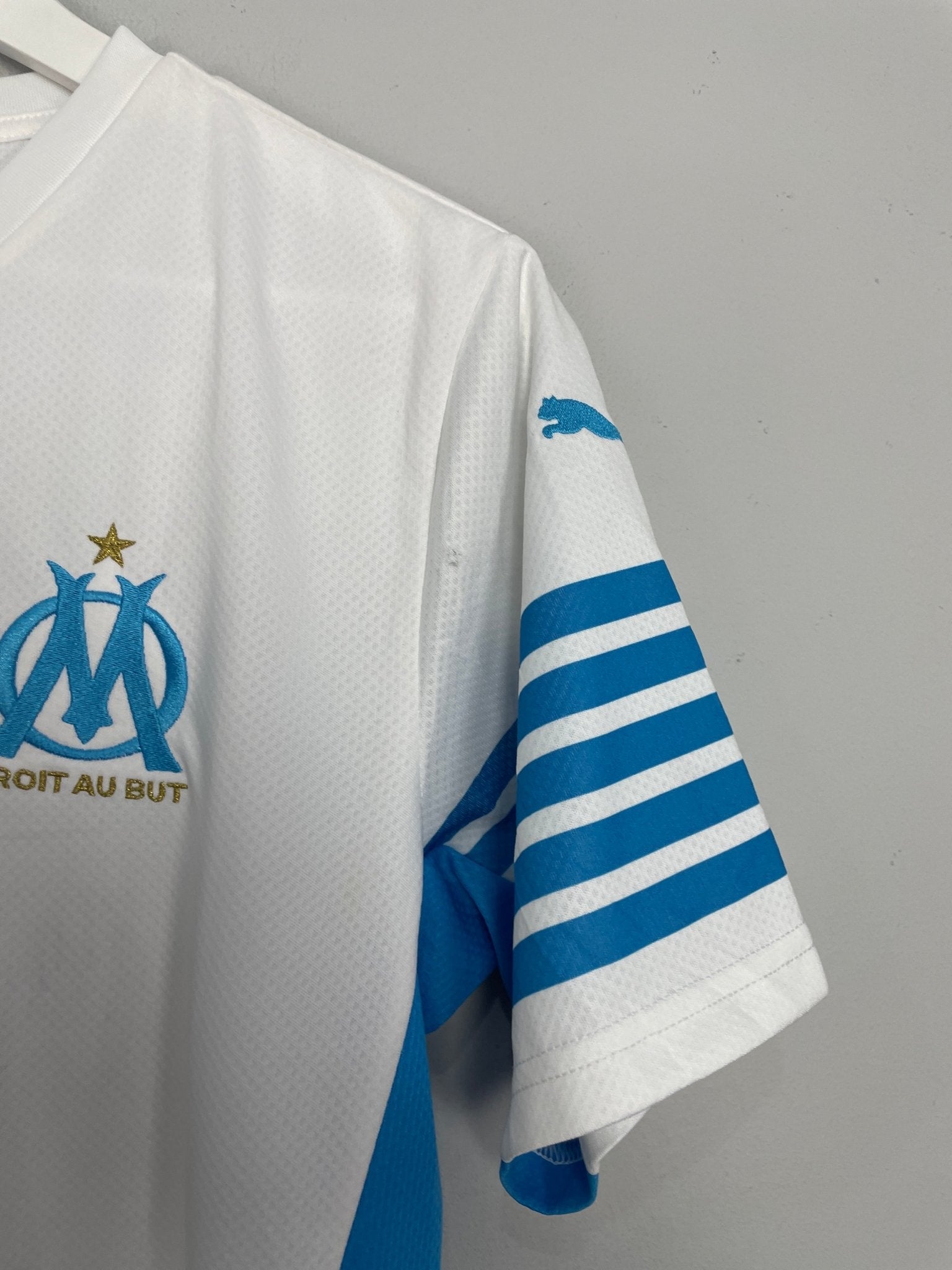 Shop 2020/21 MARSEILLE GERSON #8 *SIGNED* HOME SHIRT (M) PUMA, classic football shirts, vintage football shirts & retro soccer jerseys at Cult Kits