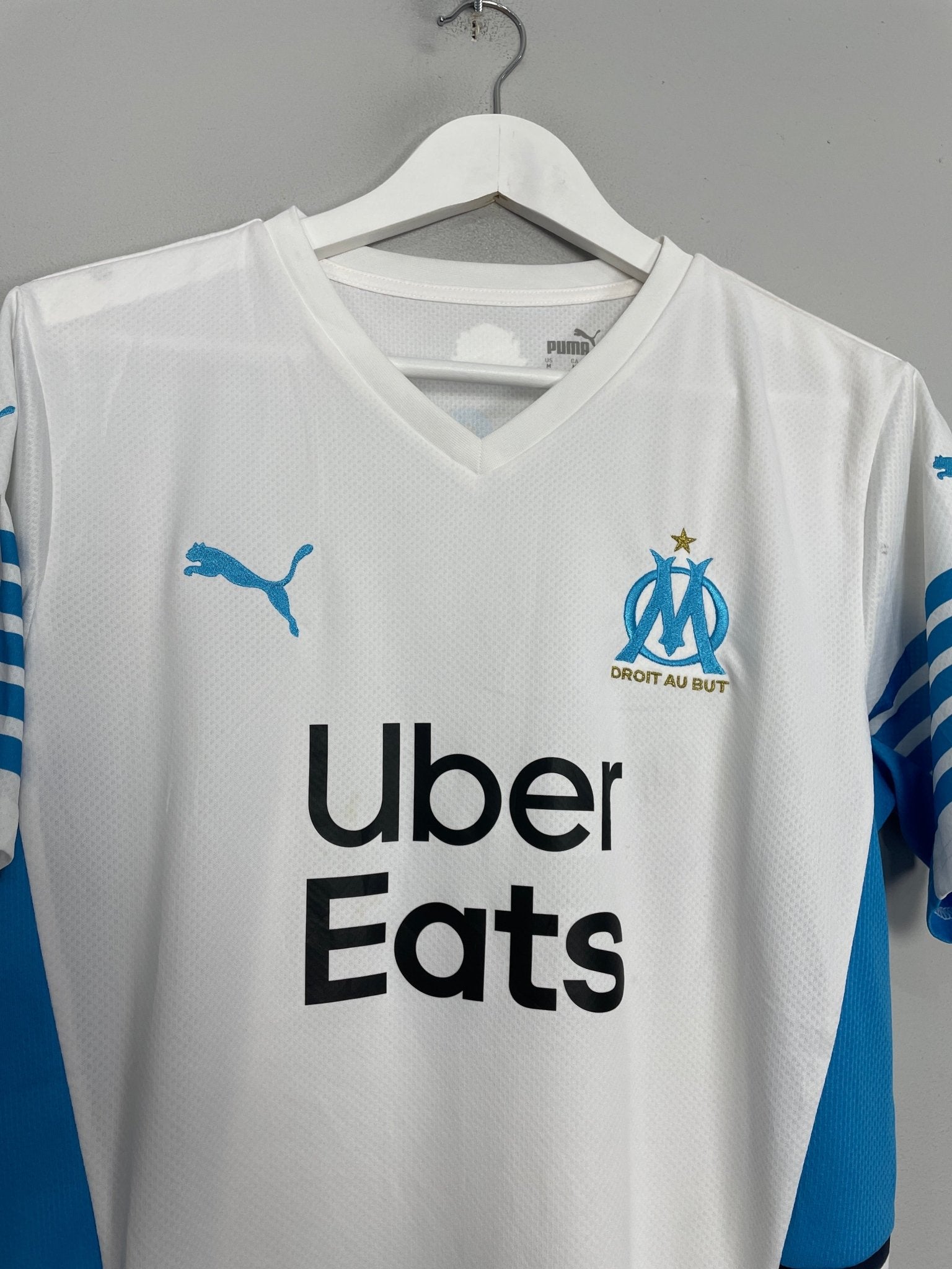 Shop 2020/21 MARSEILLE GERSON #8 *SIGNED* HOME SHIRT (M) PUMA, classic football shirts, vintage football shirts & retro soccer jerseys at Cult Kits