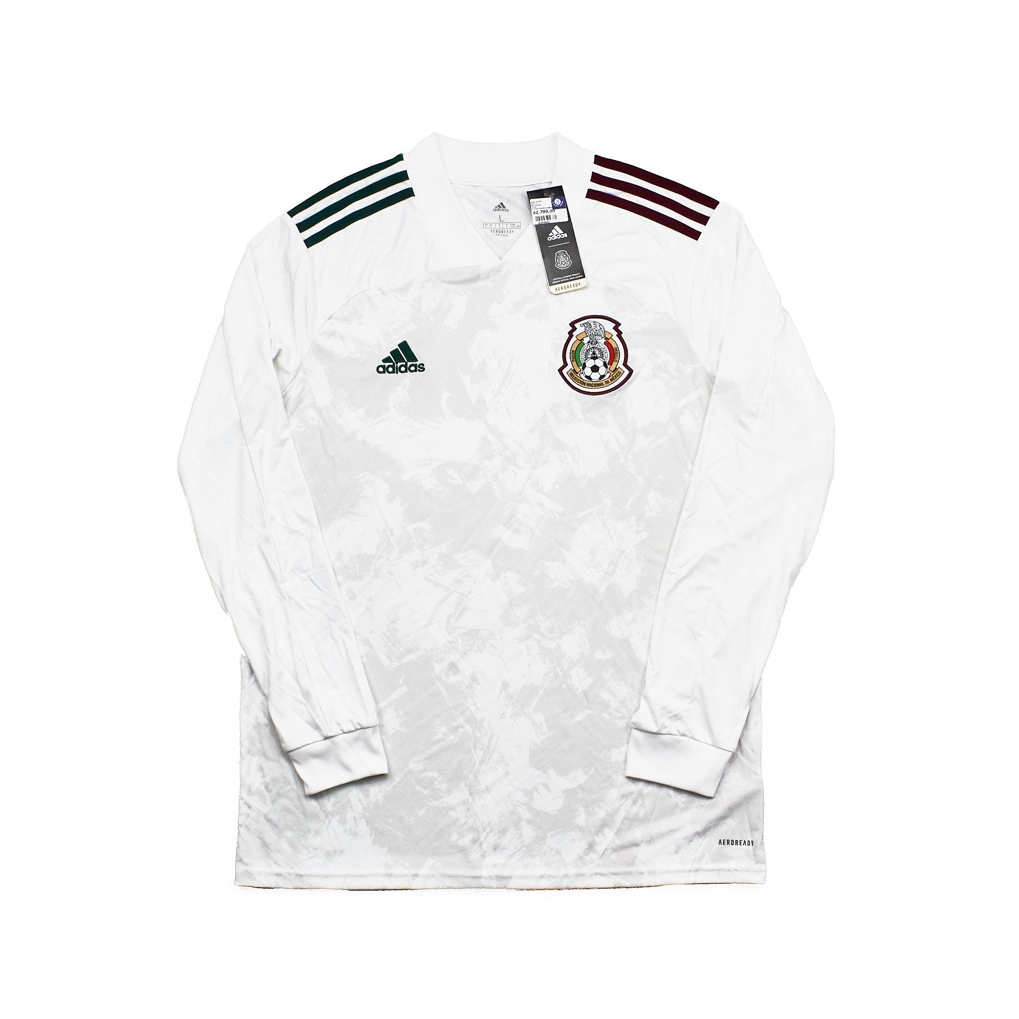 Buy 2020/21 Mexico Away L/S Shirt BNWT (L) Adidas ~ Free worldwide shipping ~ Authentic Vintage Football Shirts from Cult Kits