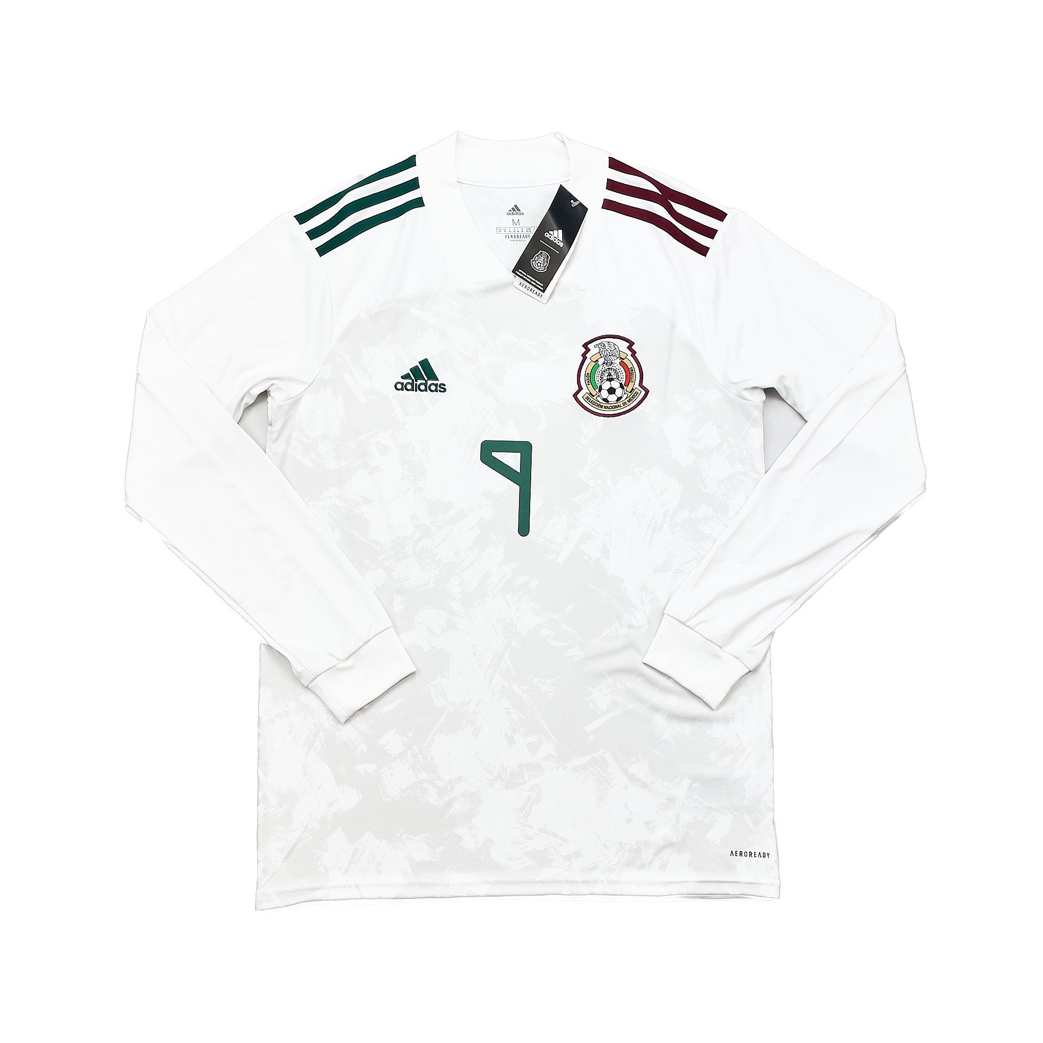 Buy 2020/21 Mexico Raul 9 *BNWT* L/S Away Shirt (M) Adidas ~ Free worldwide shipping available ~ Authentic Vintage Football Shirts from Cult Kits