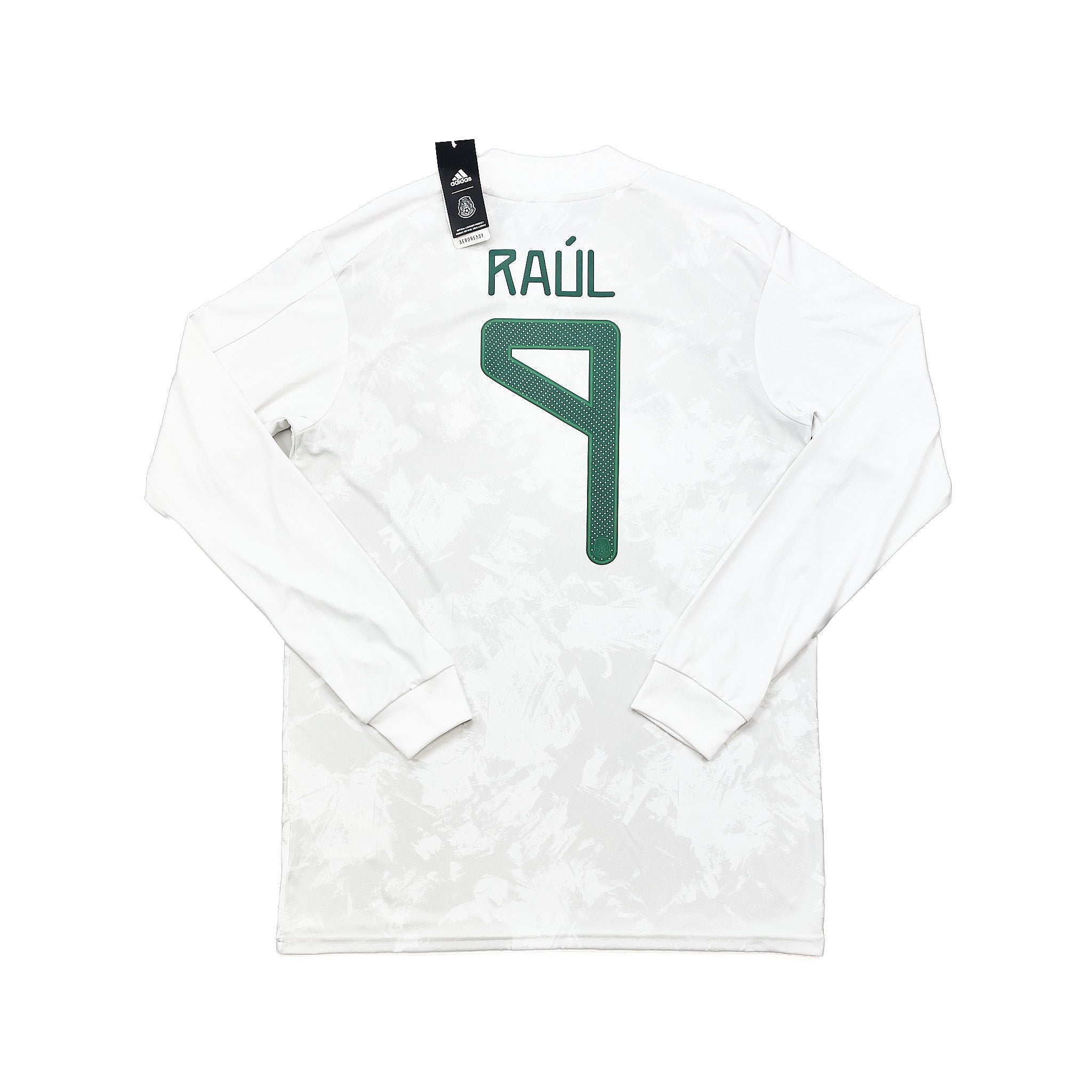 Buy 2020/21 Mexico Raul 9 *BNWT* L/S Away Shirt (M) Adidas ~ Free worldwide shipping available ~ Authentic Vintage Football Shirts from Cult Kits