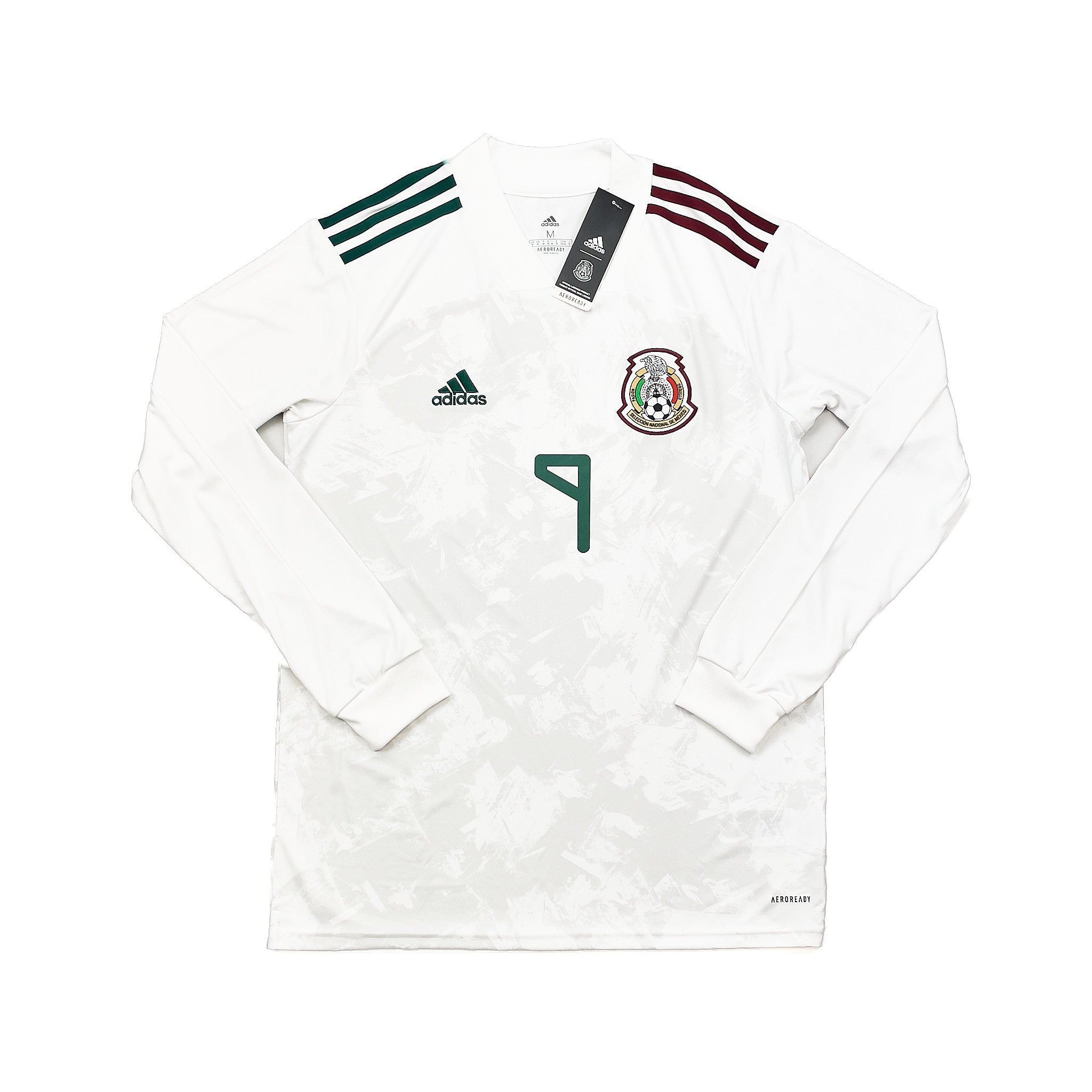 Buy 2020/21 Mexico Raul 9 *Bnwt* L/S Away Shirt (M) Adidas ~ Free worldwide shipping available ~ Authentic Vintage Football Shirts from Cult Kits