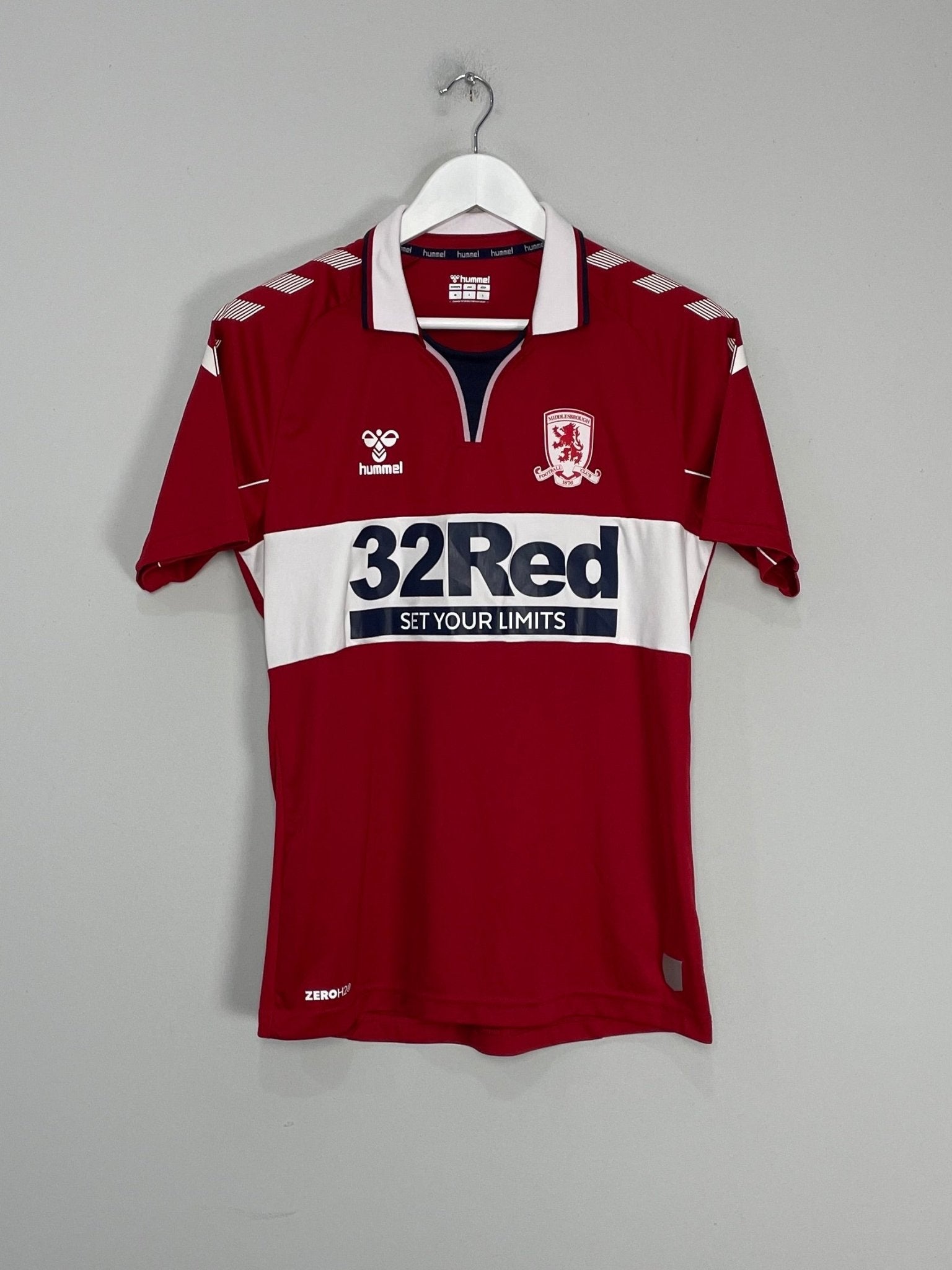 Shop 2020/21 MIDDLESBROUGH #19 *YOUTH TEAM* HOME SHIRT (M) HUMMEL, classic football shirts, vintage football shirts & retro soccer jerseys at Cult Kits