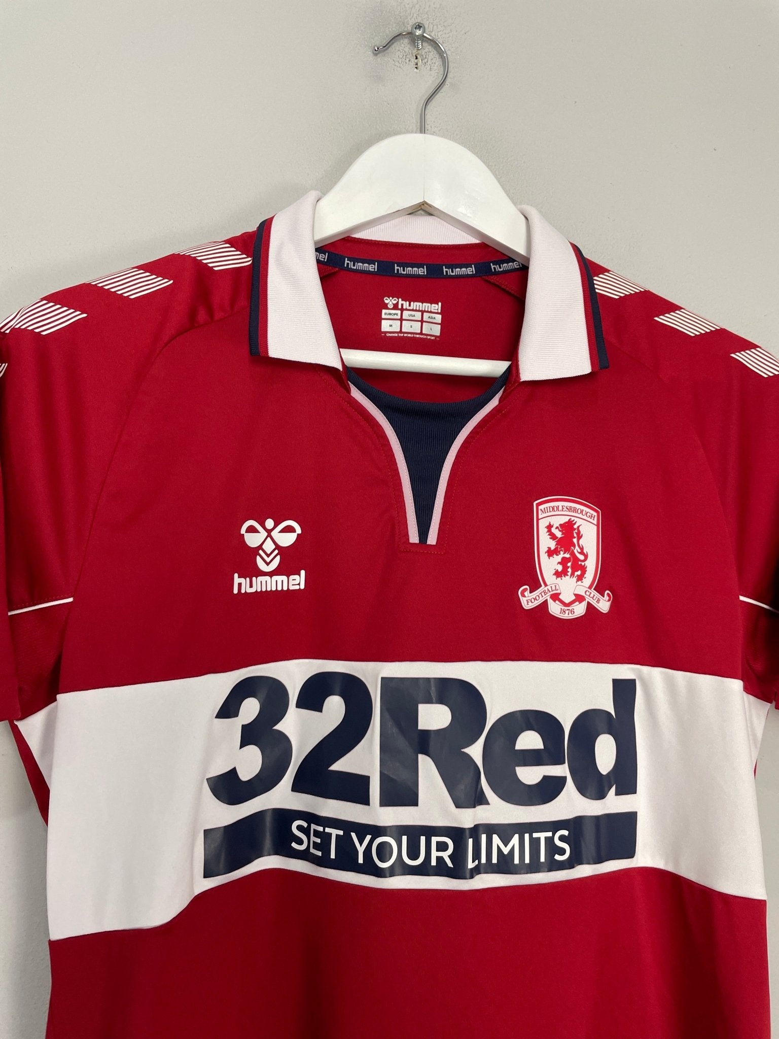 Shop 2020/21 MIDDLESBROUGH #19 *YOUTH TEAM* HOME SHIRT (M) HUMMEL, classic football shirts, vintage football shirts & retro soccer jerseys at Cult Kits
