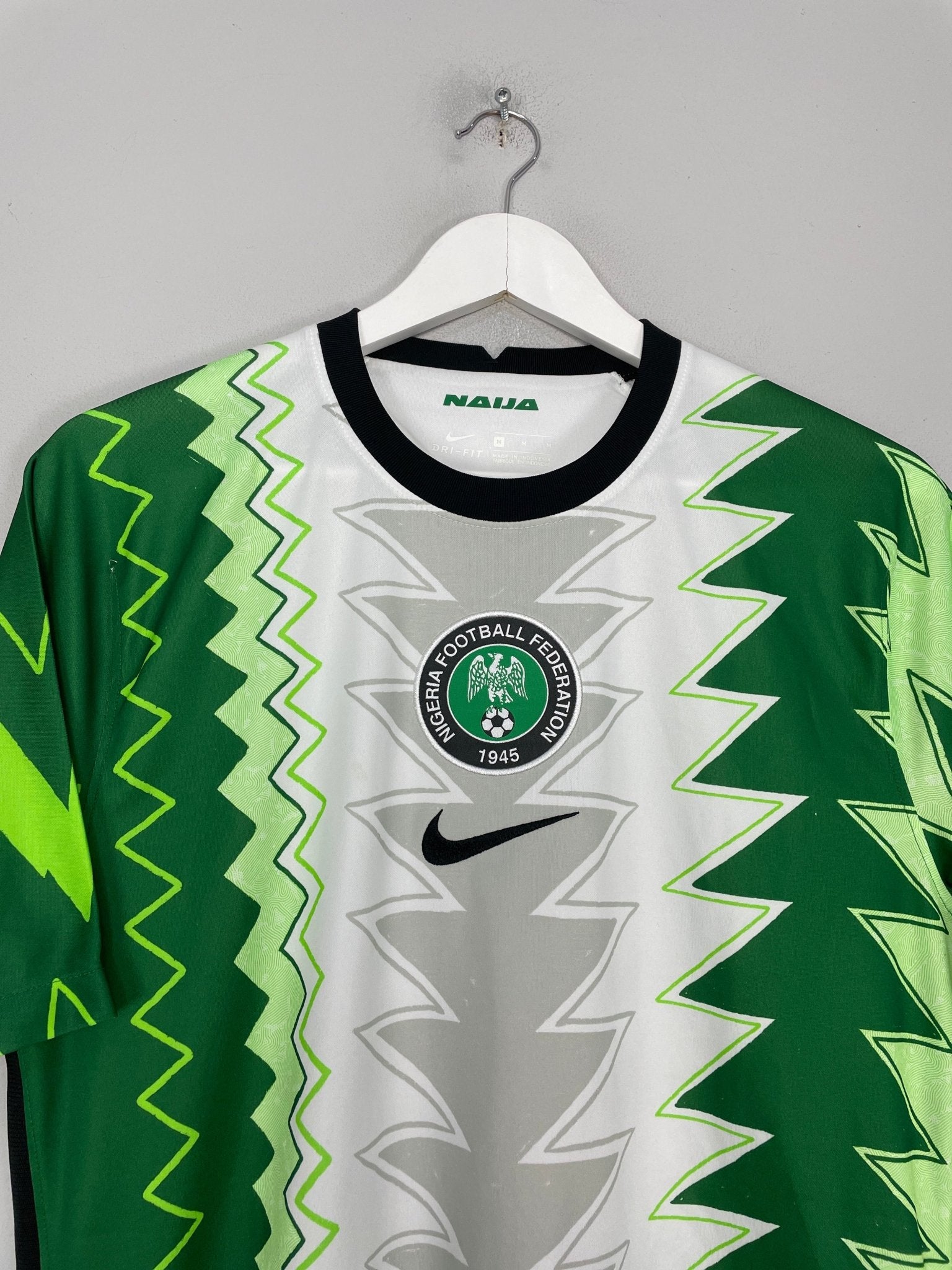 Shop 2020/21 NIGERIA HOME SHIRT (M) NIKE, classic football shirts, vintage football shirts & retro soccer jerseys at Cult Kits