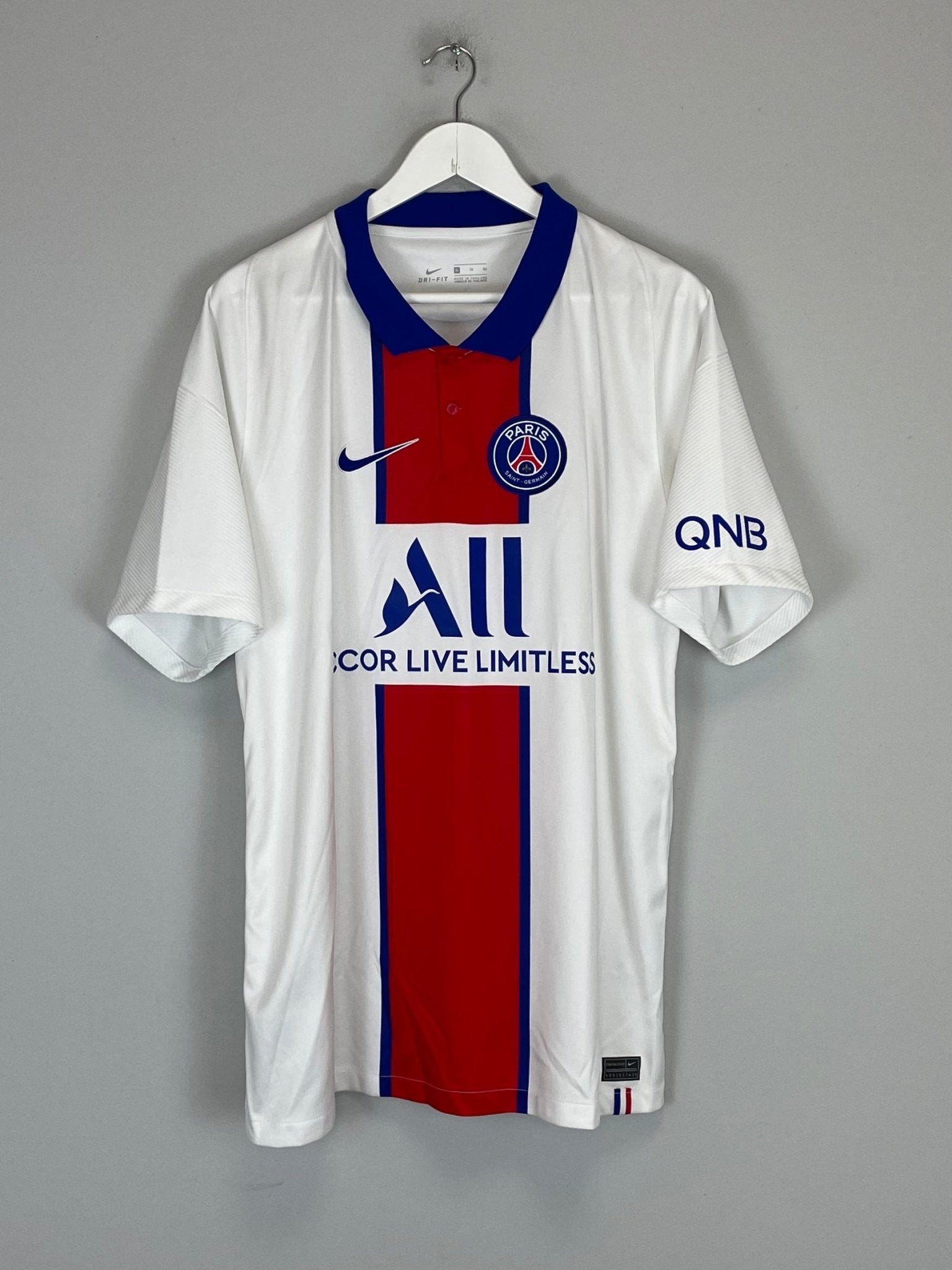 Shop 2020/21 PSG AWAY SHIRT (XL) NIKE, classic football shirts, vintage football shirts & retro soccer jerseys at Cult Kits