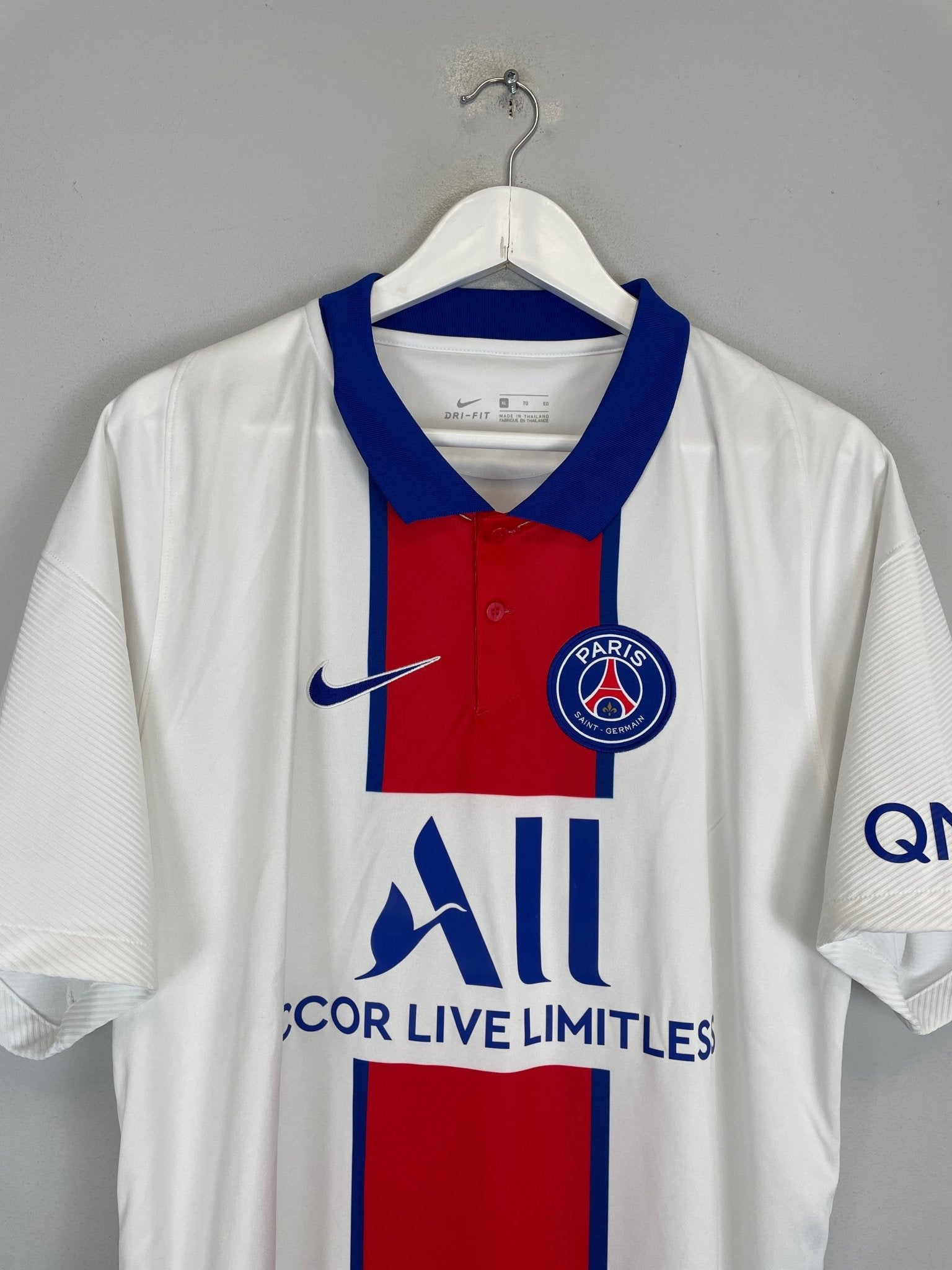 Shop 2020/21 PSG AWAY SHIRT (XL) NIKE, classic football shirts, vintage football shirts & retro soccer jerseys at Cult Kits