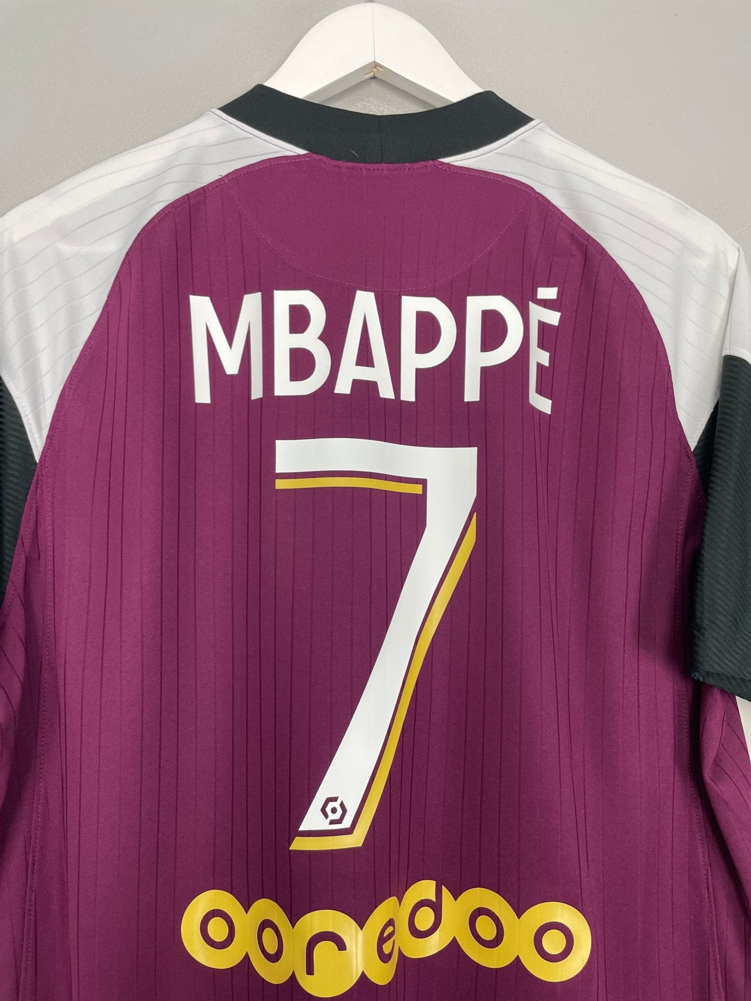 Shop 2020/21 PSG MBAPPE #7 THIRD SHIRT (L) JORDAN, classic football shirts, vintage football shirts & retro soccer jerseys at Cult Kits
