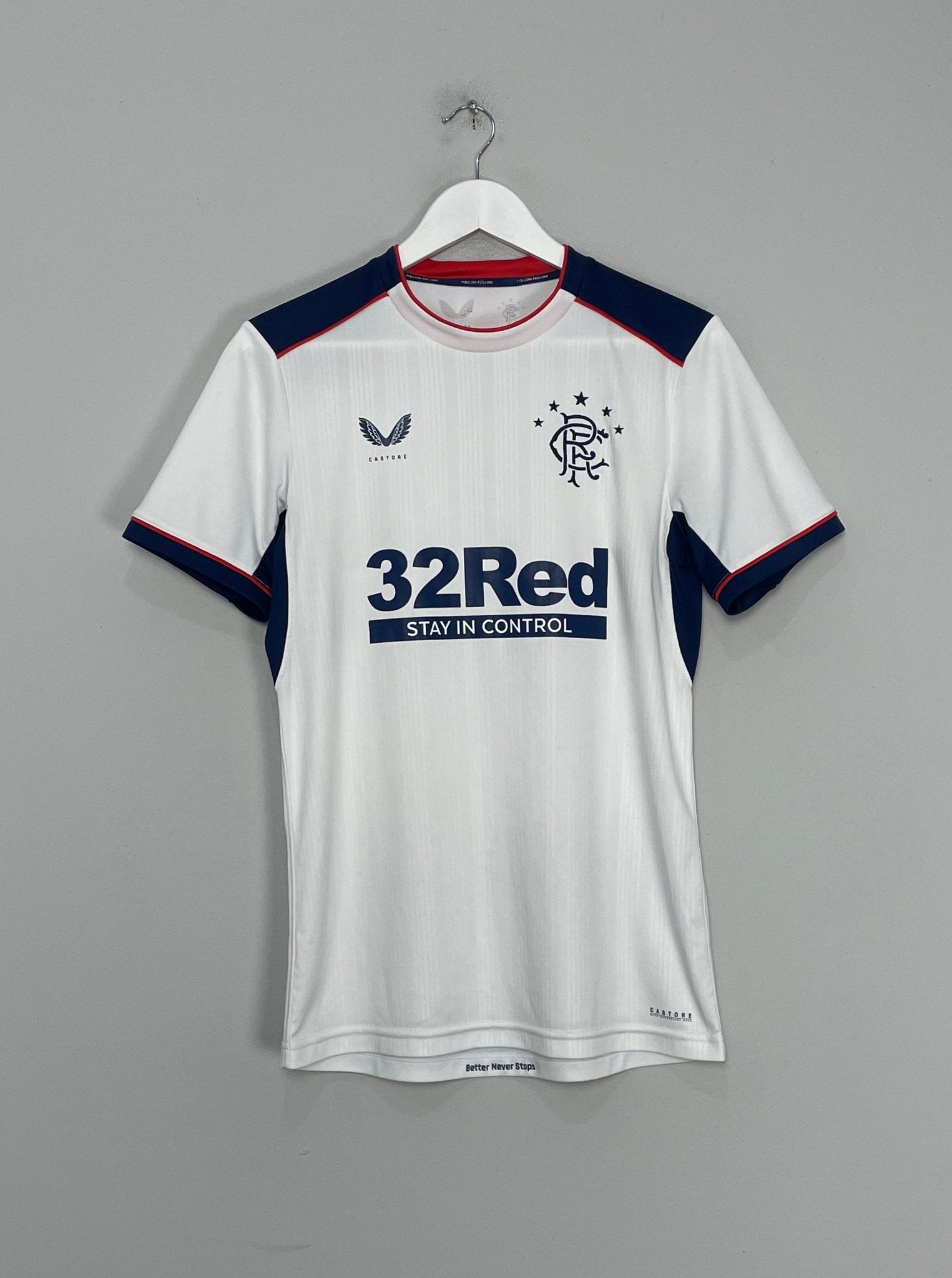 Shop 2020/21 RANGERS AWAY SHIRT (S) CASTORE, classic football shirts, vintage football shirts & retro soccer jerseys at Cult Kits