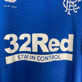 Shop 2020/21 RANGERS HOME SHIRT (XL) CASTORE, classic football shirts, vintage football shirts & retro soccer jerseys at Cult Kits