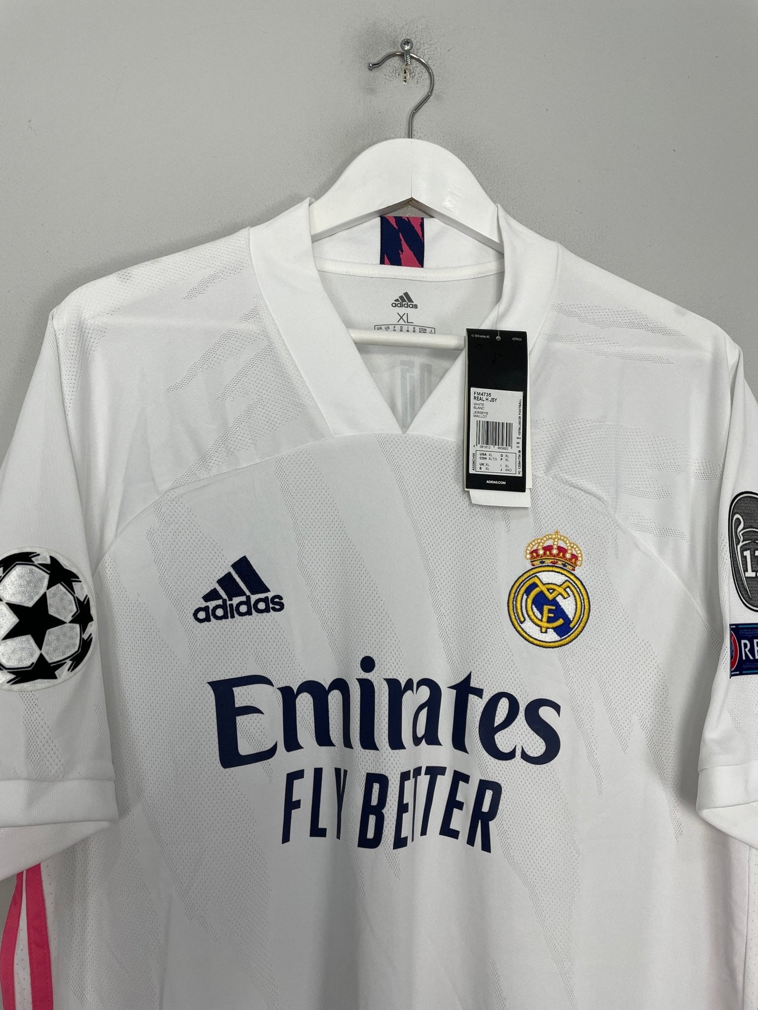 Shop 2020/21 REAL MADRID VINI JR #20 *BNWT* C/L HOME SHIRT (XL) ADIDAS, classic football shirts, vintage football shirts & retro soccer jerseys at Cult Kits