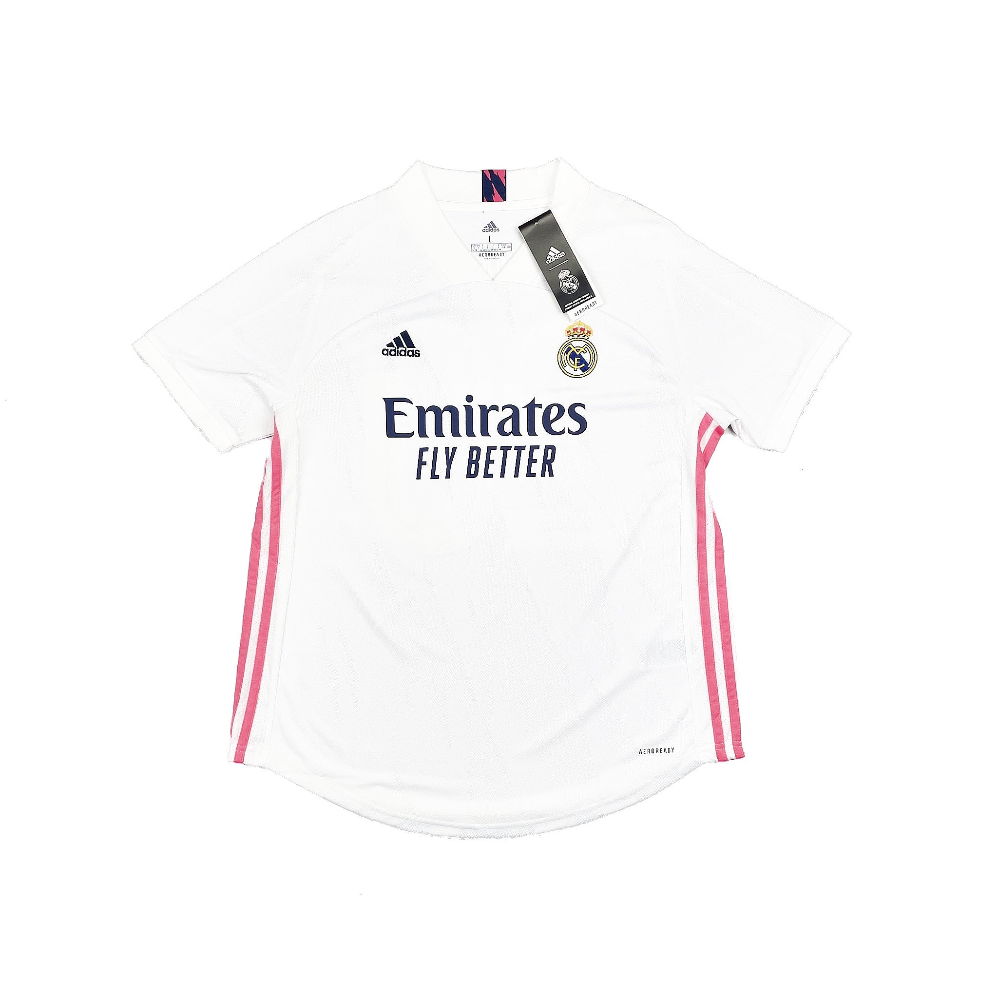 2020-21-real-madrid-vini-jr-20-bnwt-home-shirt-womens-l-adidas