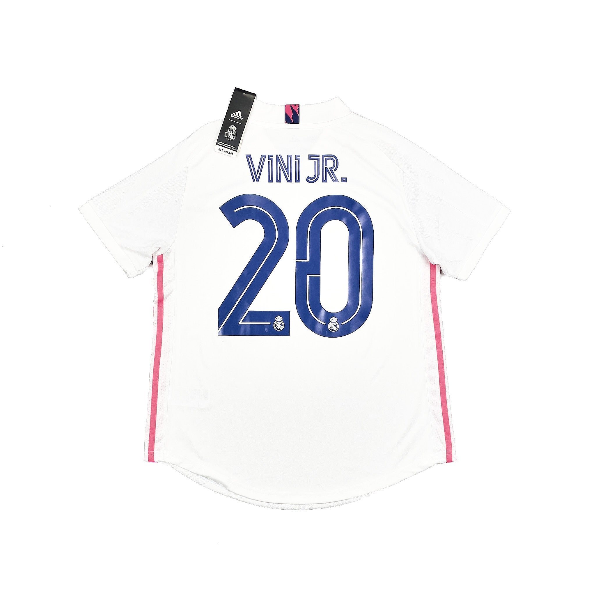 2020-21-real-madrid-vini-jr-20-bnwt-home-shirt-womens-l-adidas