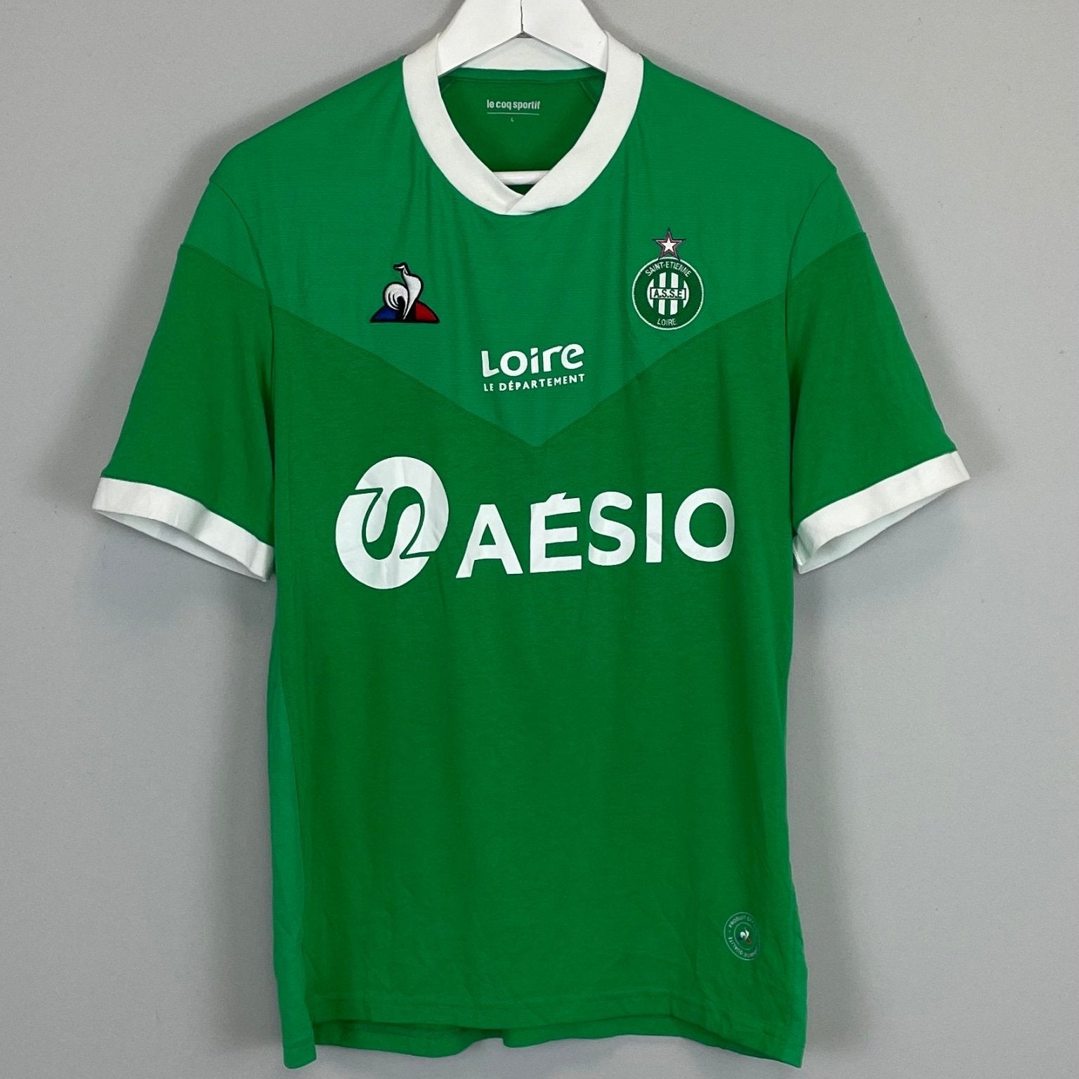 Shop 2020/21 ST ETIENNE HOME SHIRT (L) LE COQ, classic football shirts, vintage football shirts & retro soccer jerseys at Cult Kits