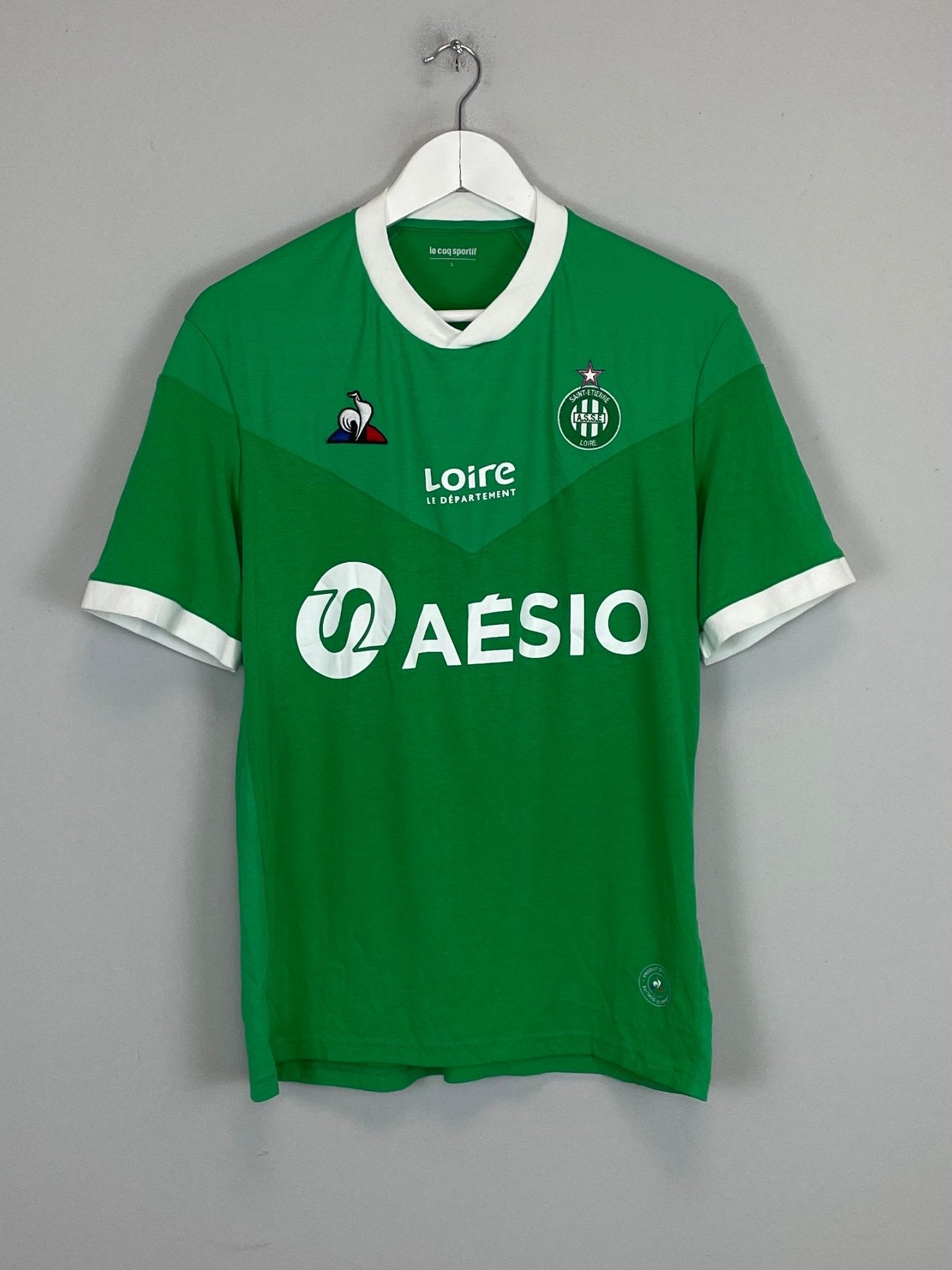 Shop 2020/21 ST ETIENNE HOME SHIRT (L) LE COQ, classic football shirts, vintage football shirts & retro soccer jerseys at Cult Kits