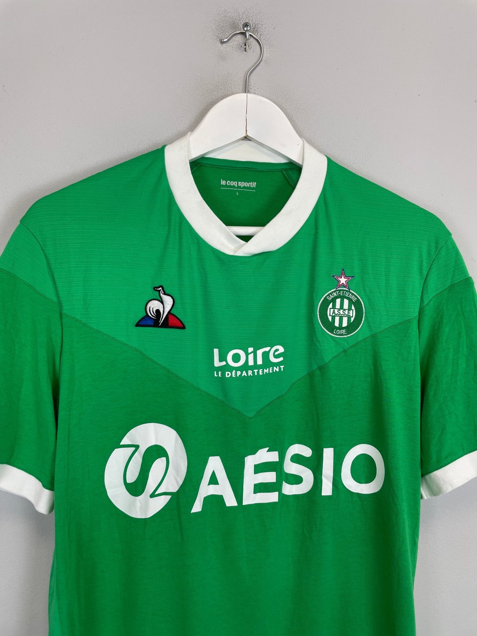 Shop 2020/21 ST ETIENNE HOME SHIRT (L) LE COQ, classic football shirts, vintage football shirts & retro soccer jerseys at Cult Kits