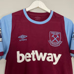 Shop 2020/21 WEST HAM HOME SHIRT (M) UMBRO, classic football shirts, vintage football shirts & retro soccer jerseys at Cult Kits