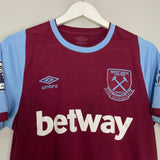 Shop 2020/21 WEST HAM HOME SHIRT (M) UMBRO, classic football shirts, vintage football shirts & retro soccer jerseys at Cult Kits