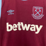 Shop 2020/21 WEST HAM HOME SHIRT (M) UMBRO, classic football shirts, vintage football shirts & retro soccer jerseys at Cult Kits