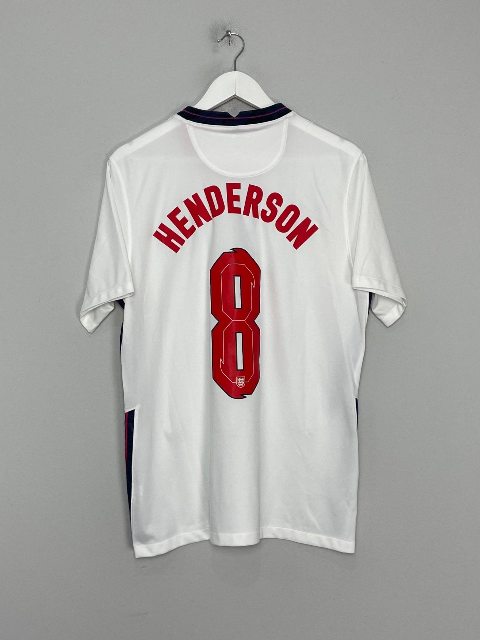 Shop 2020/22 ENGLAND HENDERSON #8 HOME SHIRT (L) NIKE, classic football shirts, vintage football shirts & retro soccer jerseys at Cult Kits