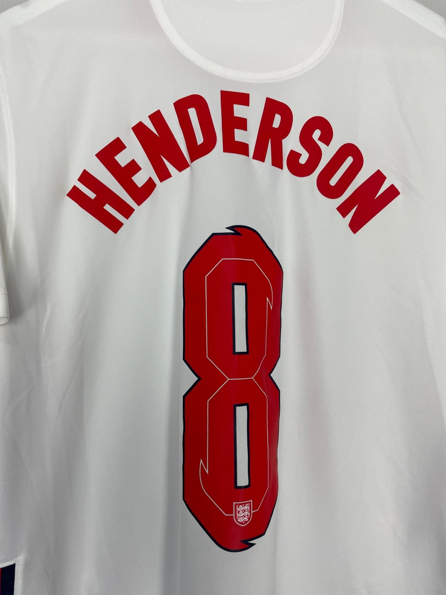 Shop 2020/22 ENGLAND HENDERSON #8 HOME SHIRT (L) NIKE, classic football shirts, vintage football shirts & retro soccer jerseys at Cult Kits
