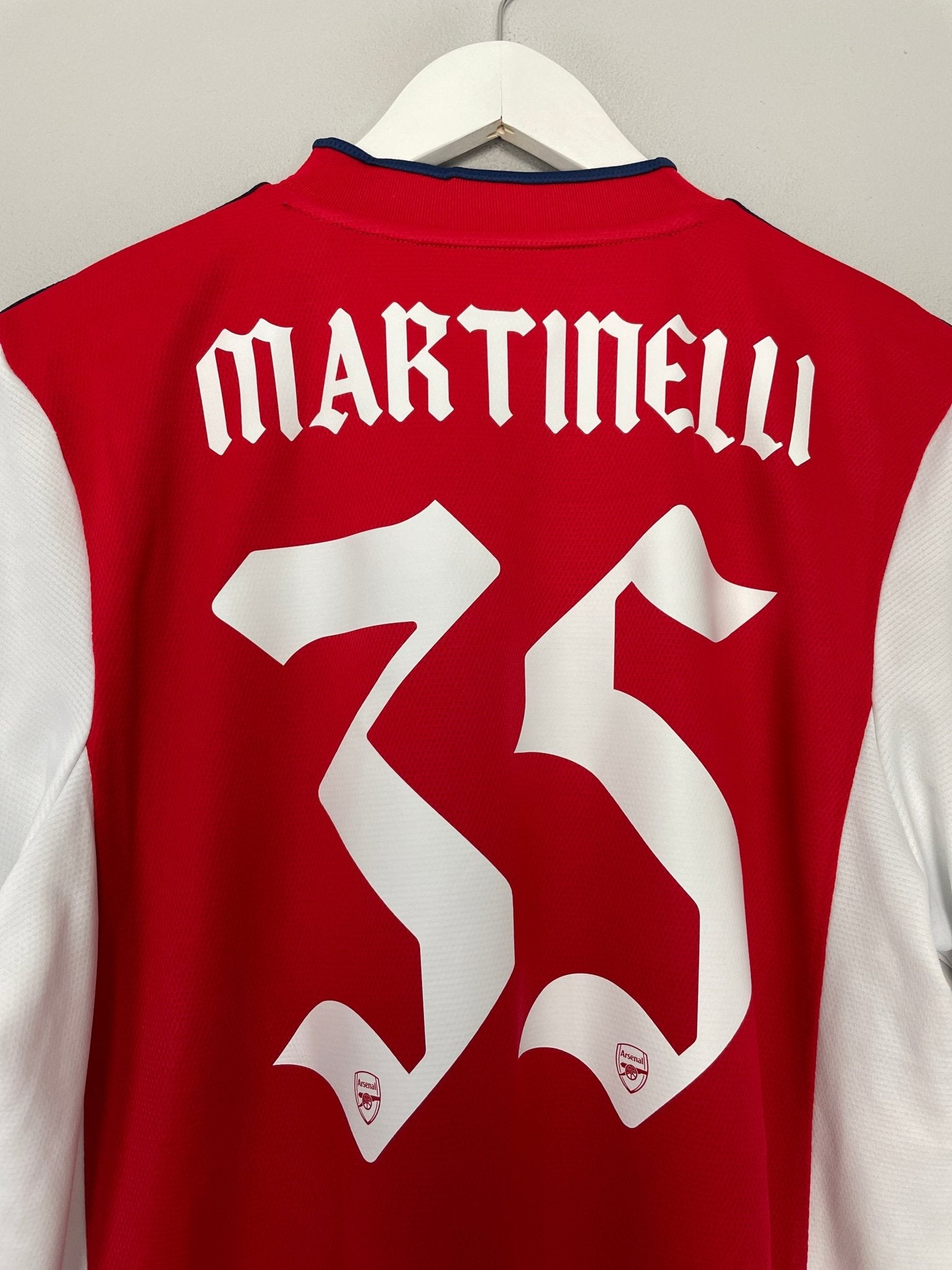 Shop 2021/22 ARSENAL MARTINELLI #35 HOME SHIRT (L) ADIDAS, classic football shirts, vintage football shirts & retro soccer jerseys at Cult Kits