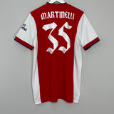 Shop 2021/22 ARSENAL MARTINELLI #35 HOME SHIRT (L) ADIDAS, classic football shirts, vintage football shirts & retro soccer jerseys at Cult Kits