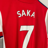 Shop 2021/22 ARSENAL SAKA #7 HOME SHIRT (L) ADIDAS, classic football shirts, vintage football shirts & retro soccer jerseys at Cult Kits