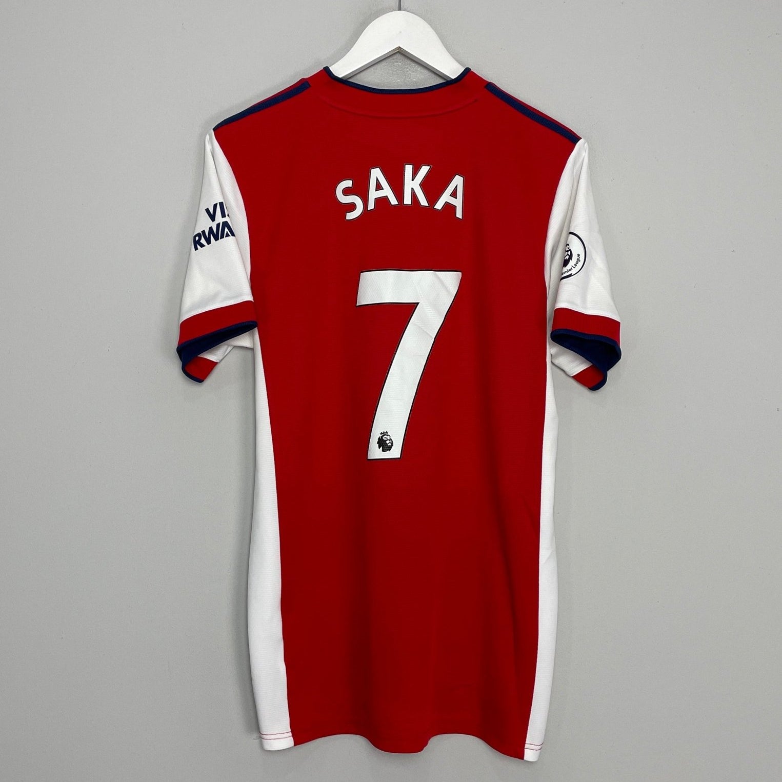 Shop 2021/22 ARSENAL SAKA #7 HOME SHIRT (L) ADIDAS, classic football shirts, vintage football shirts & retro soccer jerseys at Cult Kits