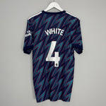 Shop 2021/22 ARSENAL WHITE #4 THIRD SHIRT (L) ADIDAS, classic football shirts, vintage football shirts & retro soccer jerseys at Cult Kits