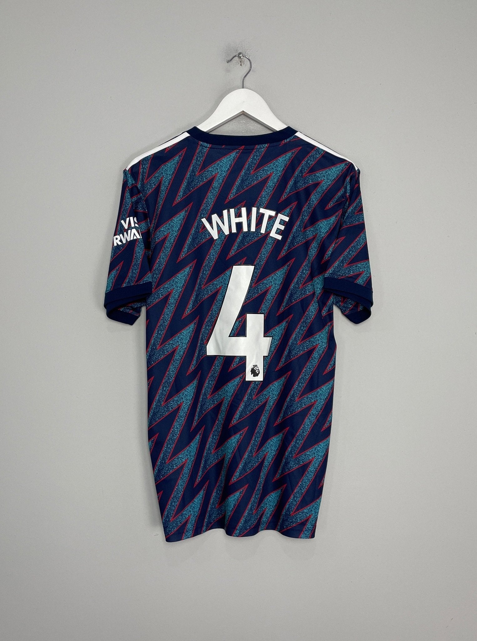 Shop 2021/22 ARSENAL WHITE #4 THIRD SHIRT (L) ADIDAS, classic football shirts, vintage football shirts & retro soccer jerseys at Cult Kits