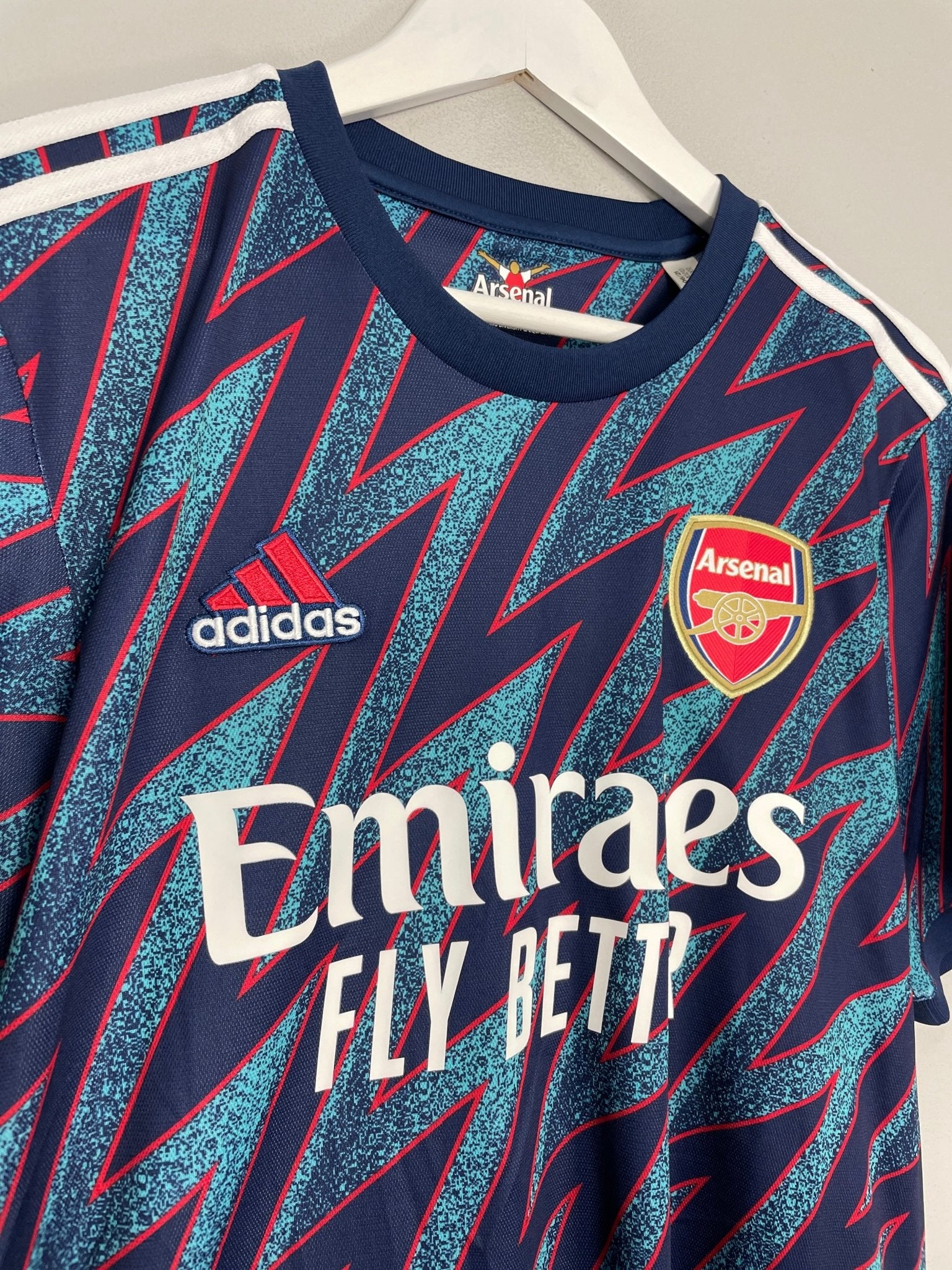 Shop 2021/22 ARSENAL WHITE #4 THIRD SHIRT (L) ADIDAS, classic football shirts, vintage football shirts & retro soccer jerseys at Cult Kits