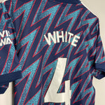 Shop 2021/22 ARSENAL WHITE #4 THIRD SHIRT (L) ADIDAS, classic football shirts, vintage football shirts & retro soccer jerseys at Cult Kits