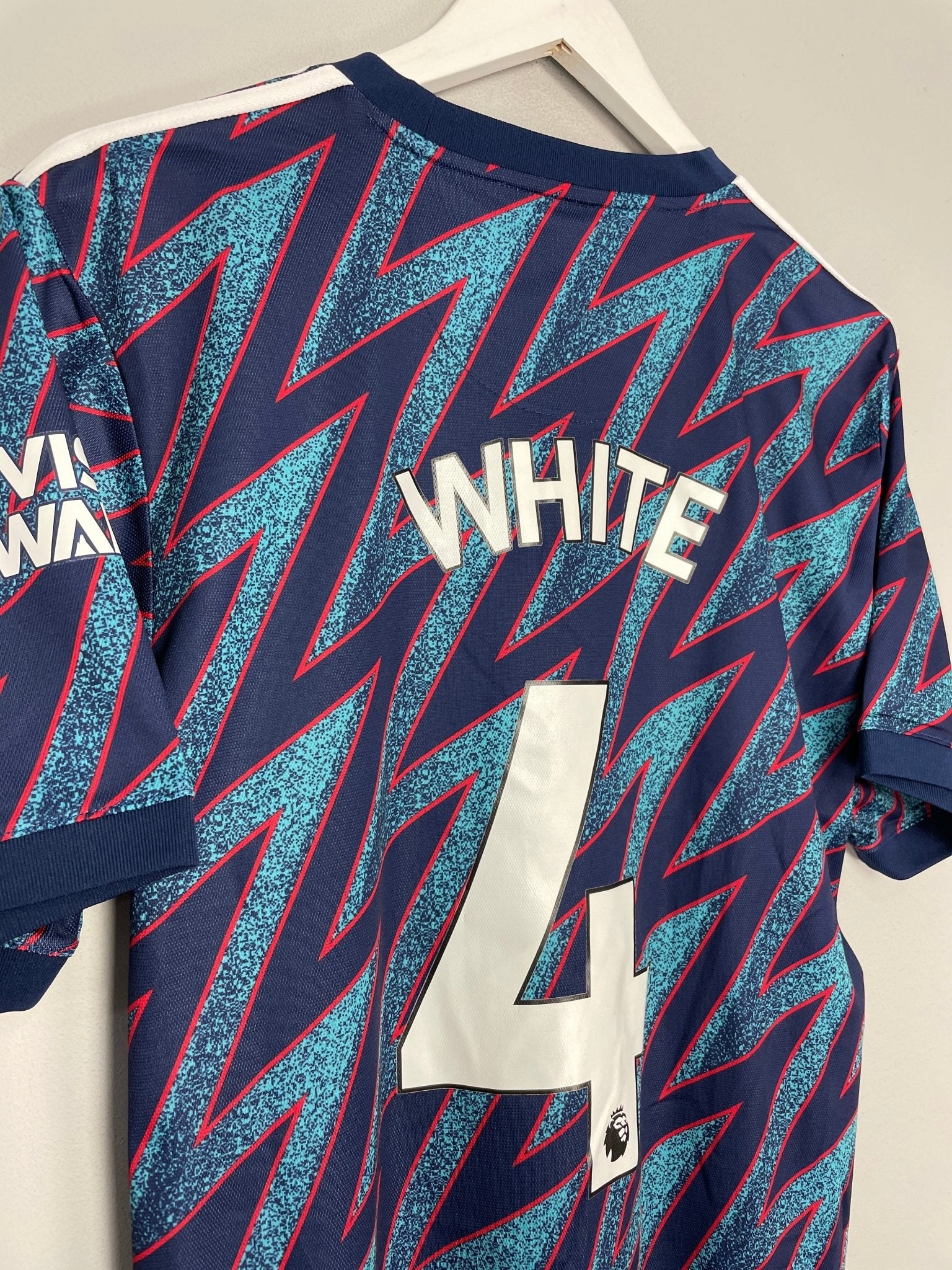 Shop 2021/22 ARSENAL WHITE #4 THIRD SHIRT (L) ADIDAS, classic football shirts, vintage football shirts & retro soccer jerseys at Cult Kits
