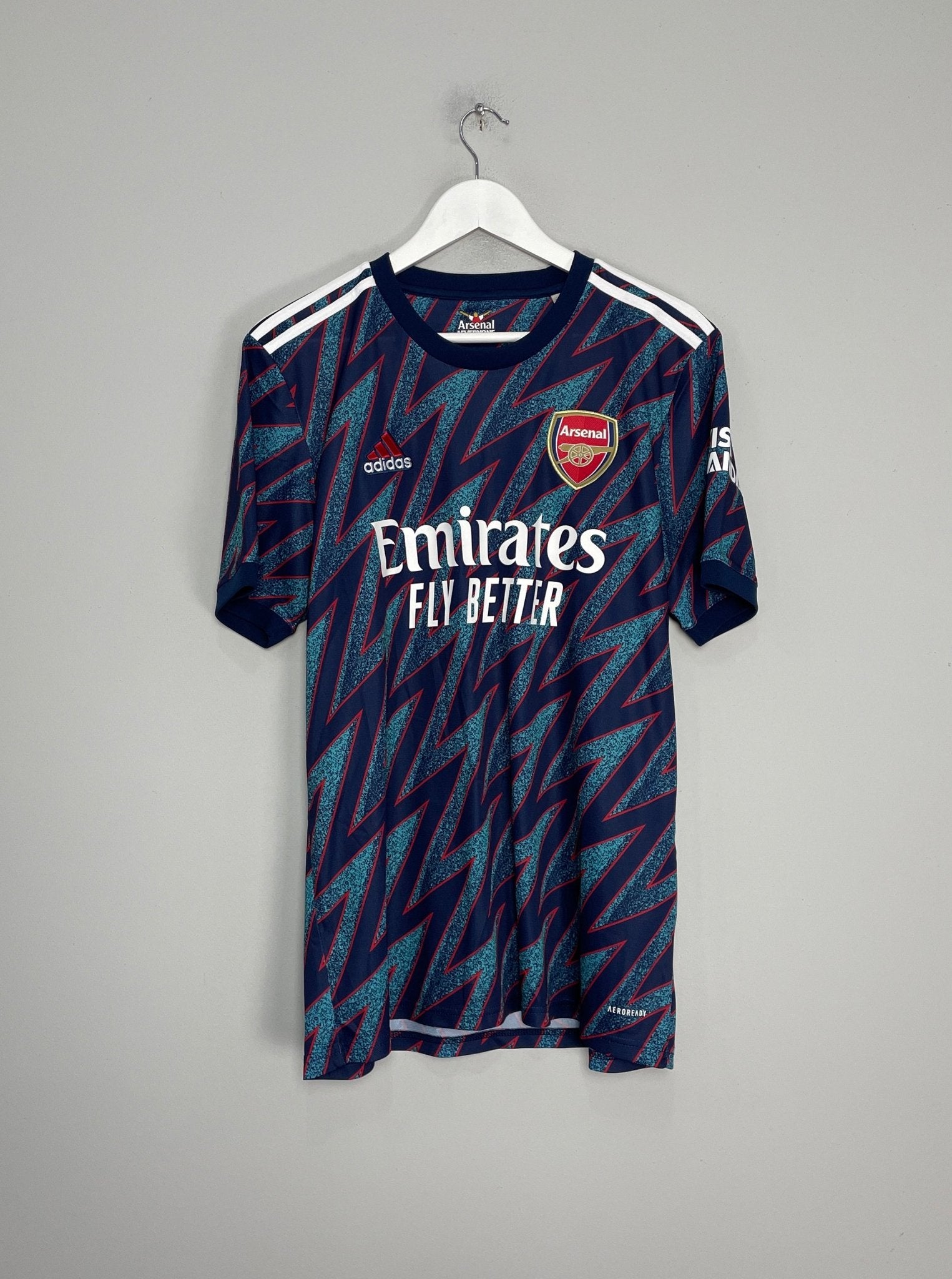 Shop 2021/22 ARSENAL WHITE #4 THIRD SHIRT (L) ADIDAS, classic football shirts, vintage football shirts & retro soccer jerseys at Cult Kits