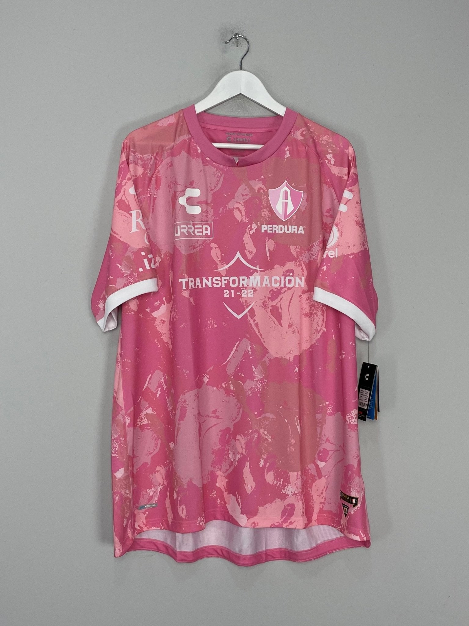 Shop 2021/22 ATLAS *BNWT* PINK OCTOBER SHIRT (XXL) CHARLY, classic football shirts, vintage football shirts & retro soccer jerseys at Cult Kits
