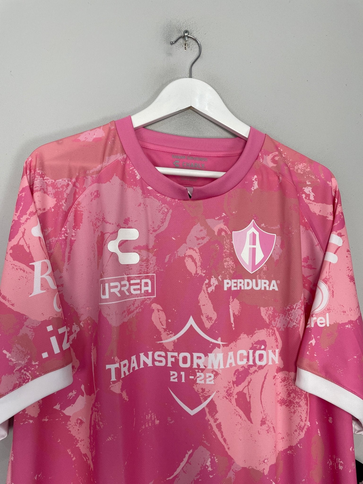 Shop 2021/22 ATLAS *BNWT* PINK OCTOBER SHIRT (XXL) CHARLY, classic football shirts, vintage football shirts & retro soccer jerseys at Cult Kits