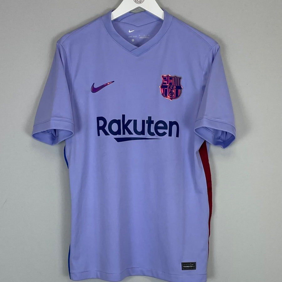 2021/22 BARCELONA AWAY SHIRT (M) NIKE - Cult Kits - Medium - Buy Vintage Football Shirts, Authentic Retro Football Shirts For Sale, Classic Football Shirts & Soccer Jersey