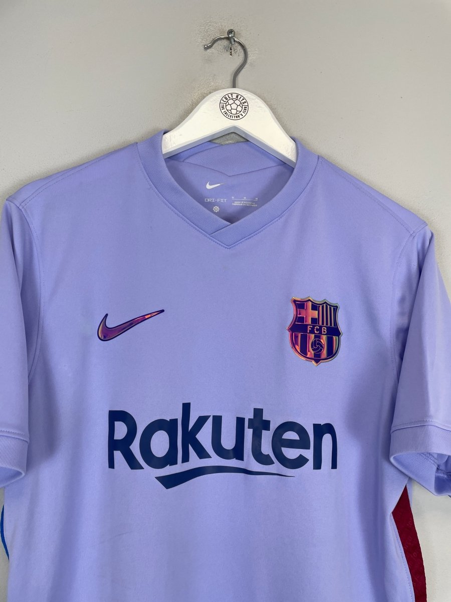 2021/22 BARCELONA AWAY SHIRT (M) NIKE - Cult Kits - Medium - Buy Vintage Football Shirts, Authentic Retro Football Shirts For Sale, Classic Football Shirts & Soccer Jersey