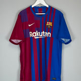 Shop 2021/22 BARCELONA HOME SHIRT (XL) NIKE, classic football shirts, vintage football shirts & retro soccer jerseys at Cult Kits
