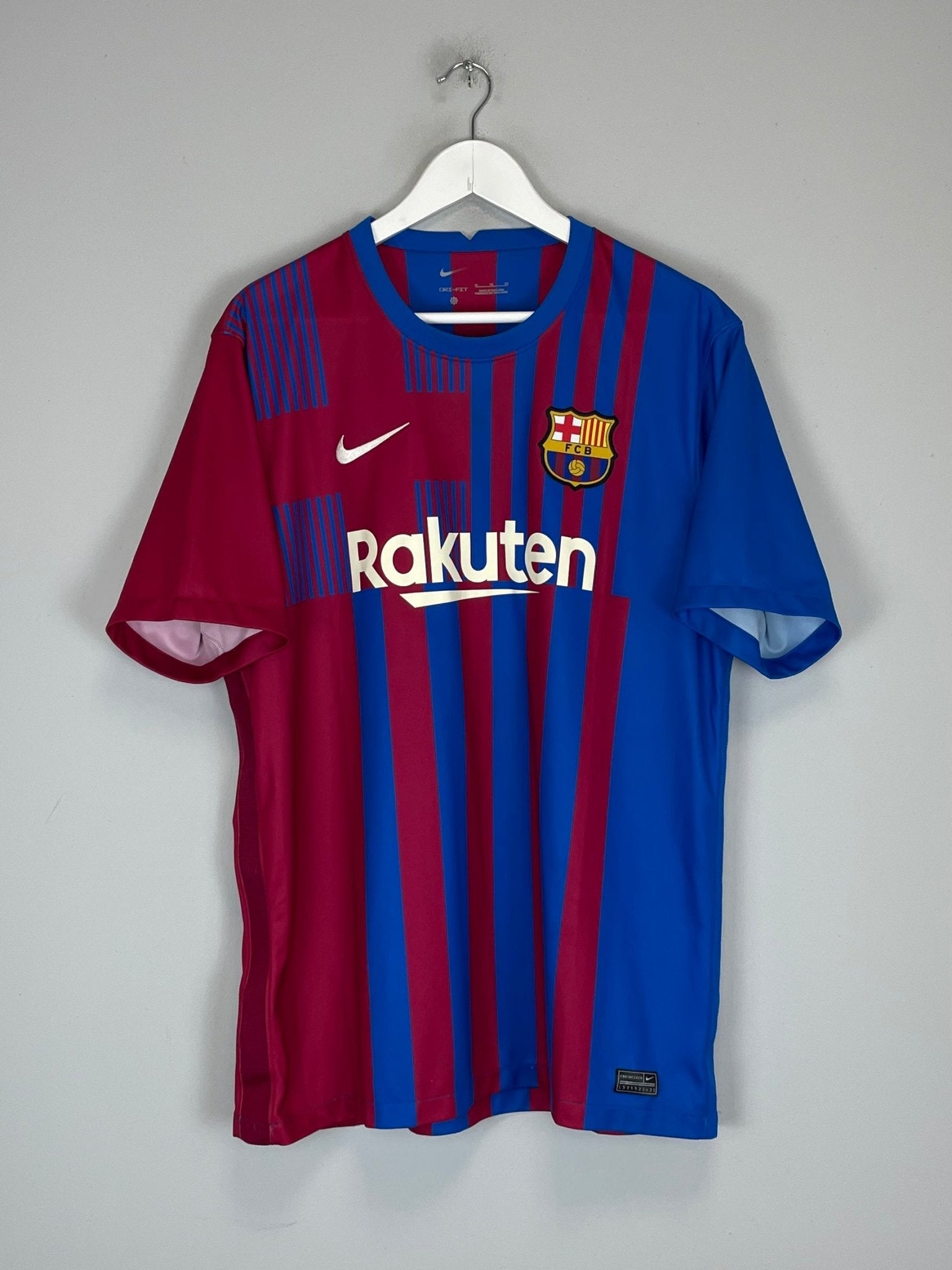 Shop 2021/22 BARCELONA HOME SHIRT (XL) NIKE, classic football shirts, vintage football shirts & retro soccer jerseys at Cult Kits