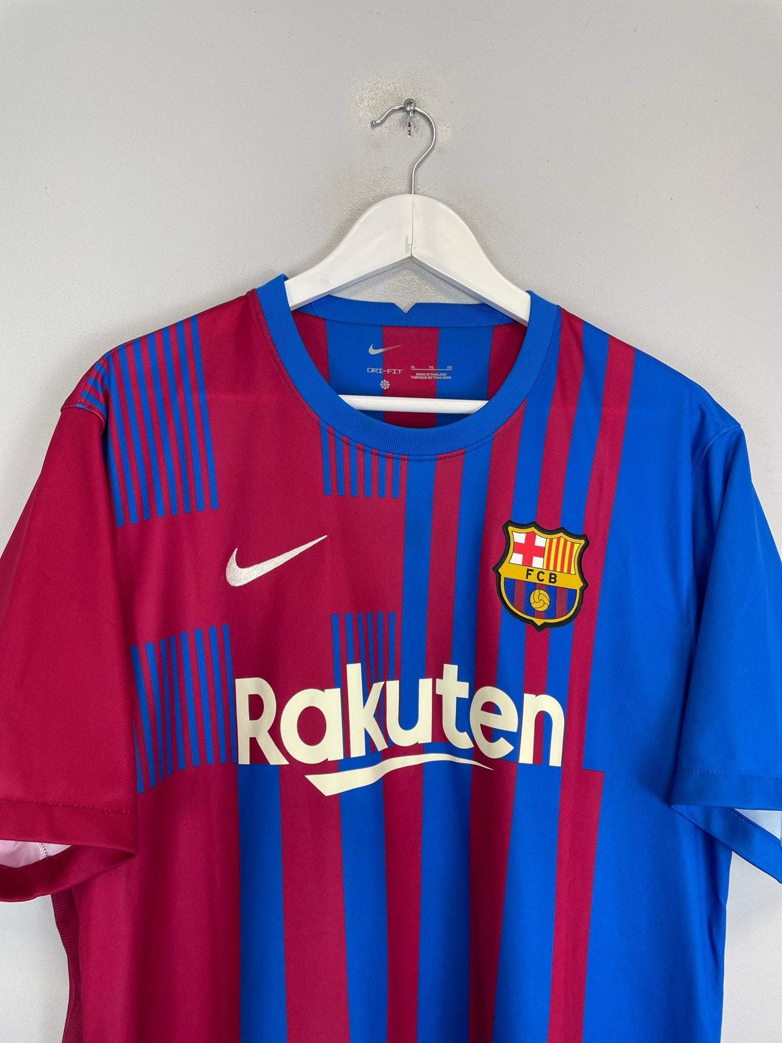 Shop 2021/22 BARCELONA HOME SHIRT (XL) NIKE, classic football shirts, vintage football shirts & retro soccer jerseys at Cult Kits