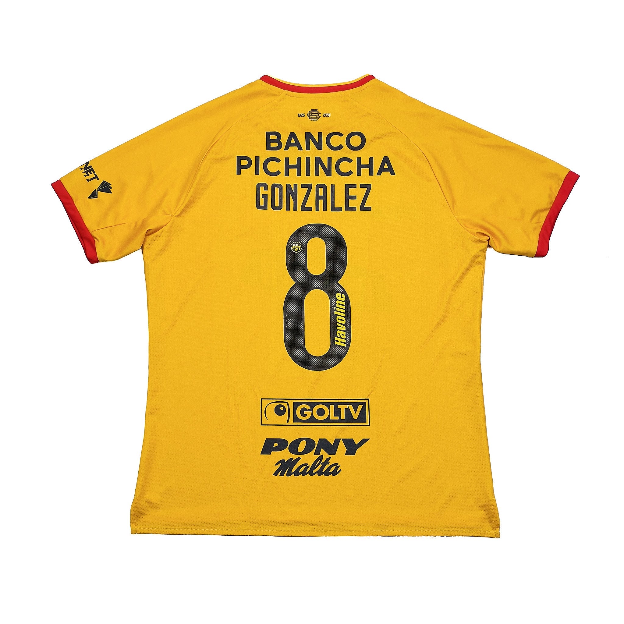 Buy 2021/22 Barcelona Sc Gonzalez 8 Home Shirt (XL) Marathon ~ Free worldwide shipping ~ Authentic Vintage Football Shirts from Cult Kits