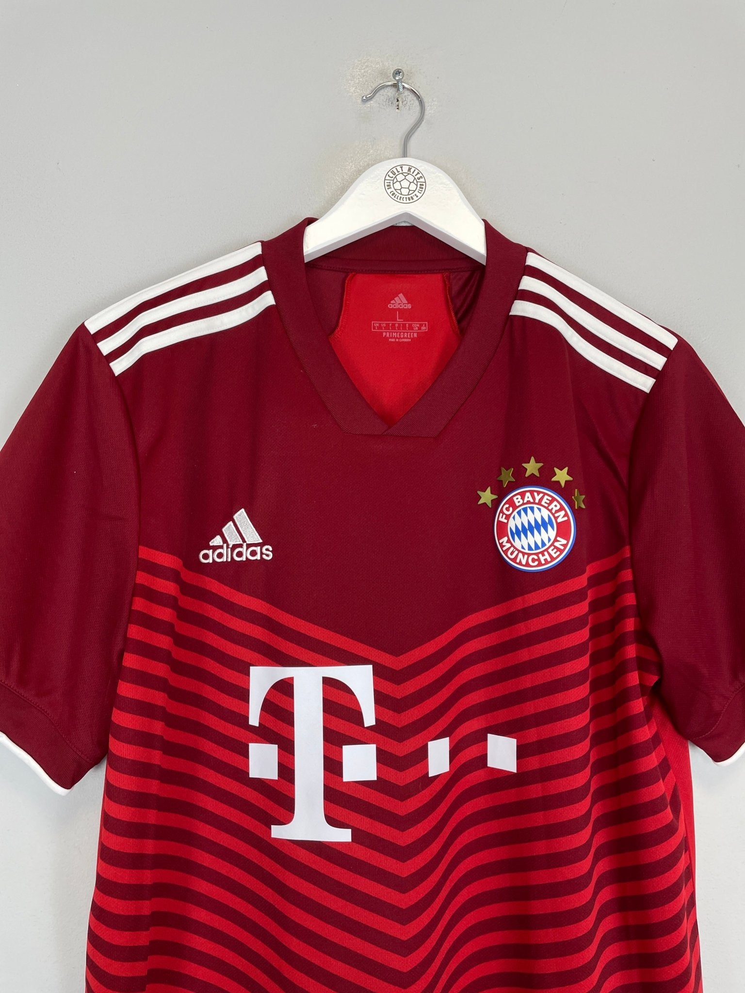Shop 2021/22 BAYERN MUNICH HOME SHIRT (L) ADIDAS, classic football shirts, vintage football shirts & retro soccer jerseys at Cult Kits